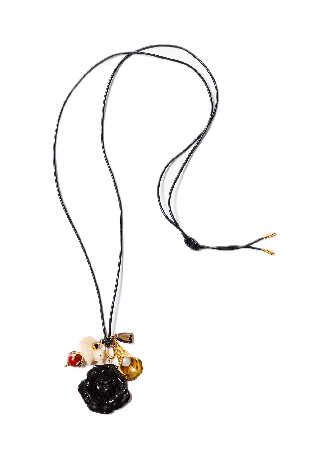 Chan Luu Palais Charm Necklace in Black Agate