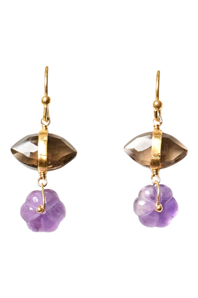 Chan Luu Pia Earrings in Amethyst