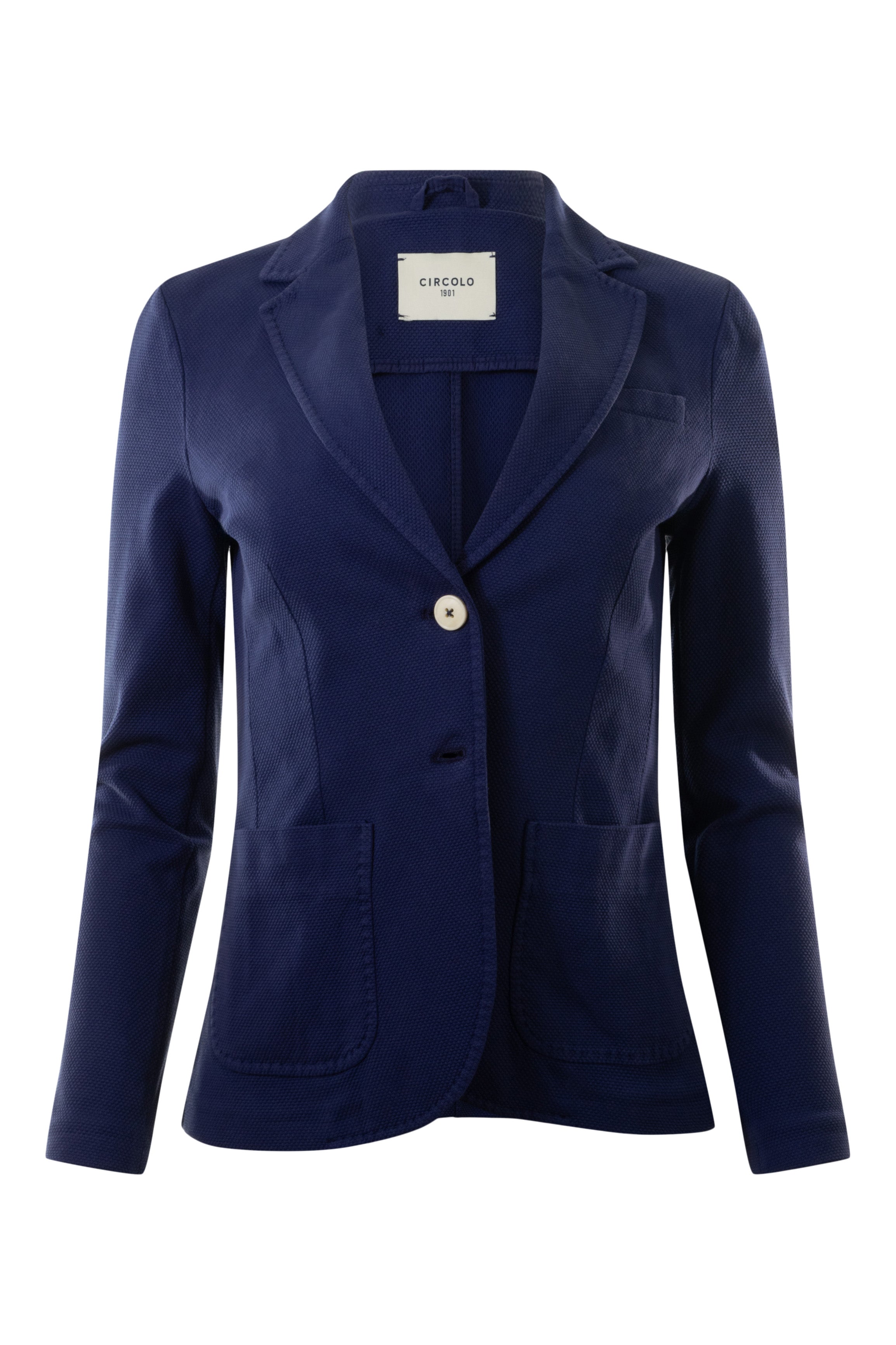 Circolo 1901 Oxford Garment Dyed Slim Blazer