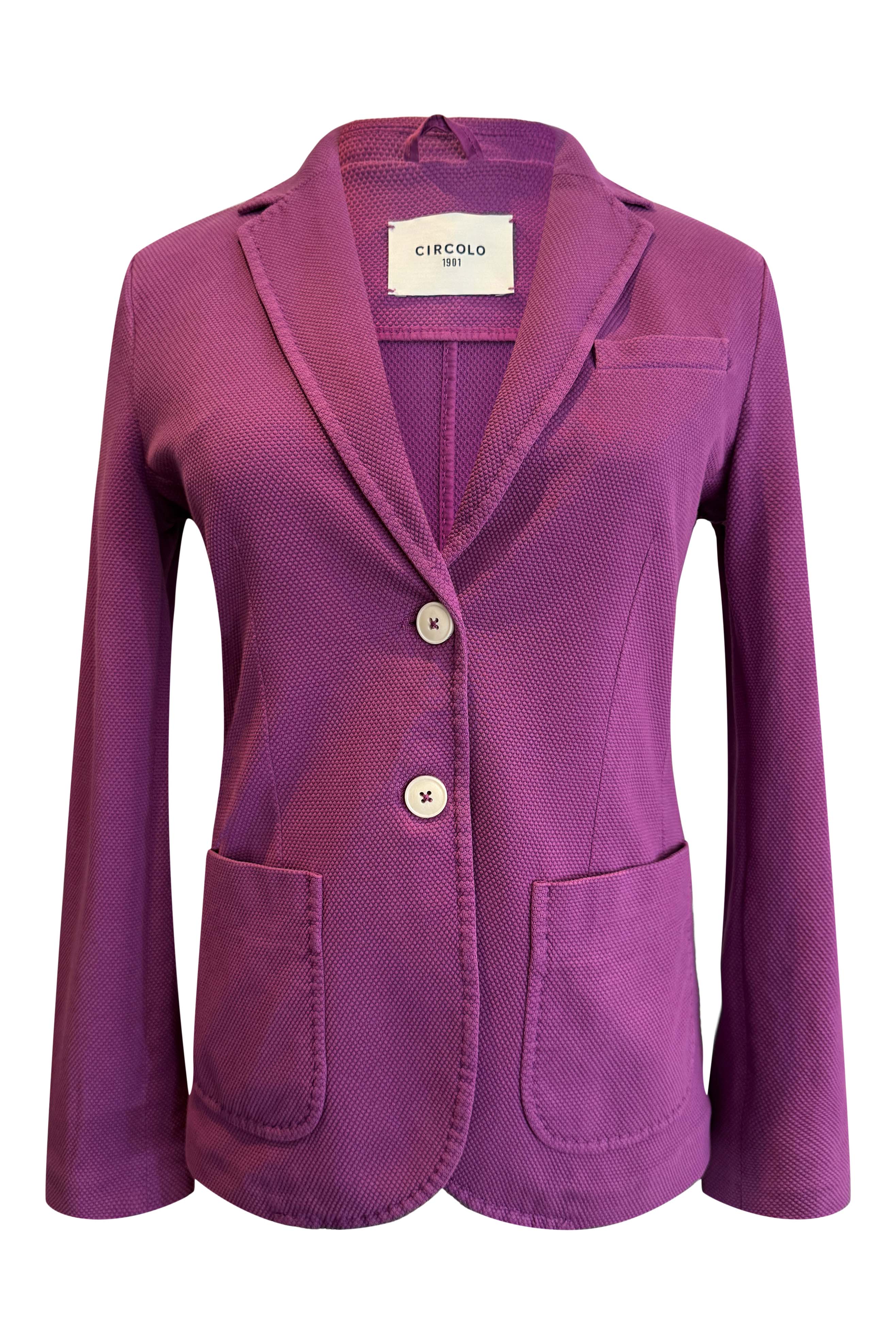 Circolo 1901 Oxford Garment Dyed Slim Blazer