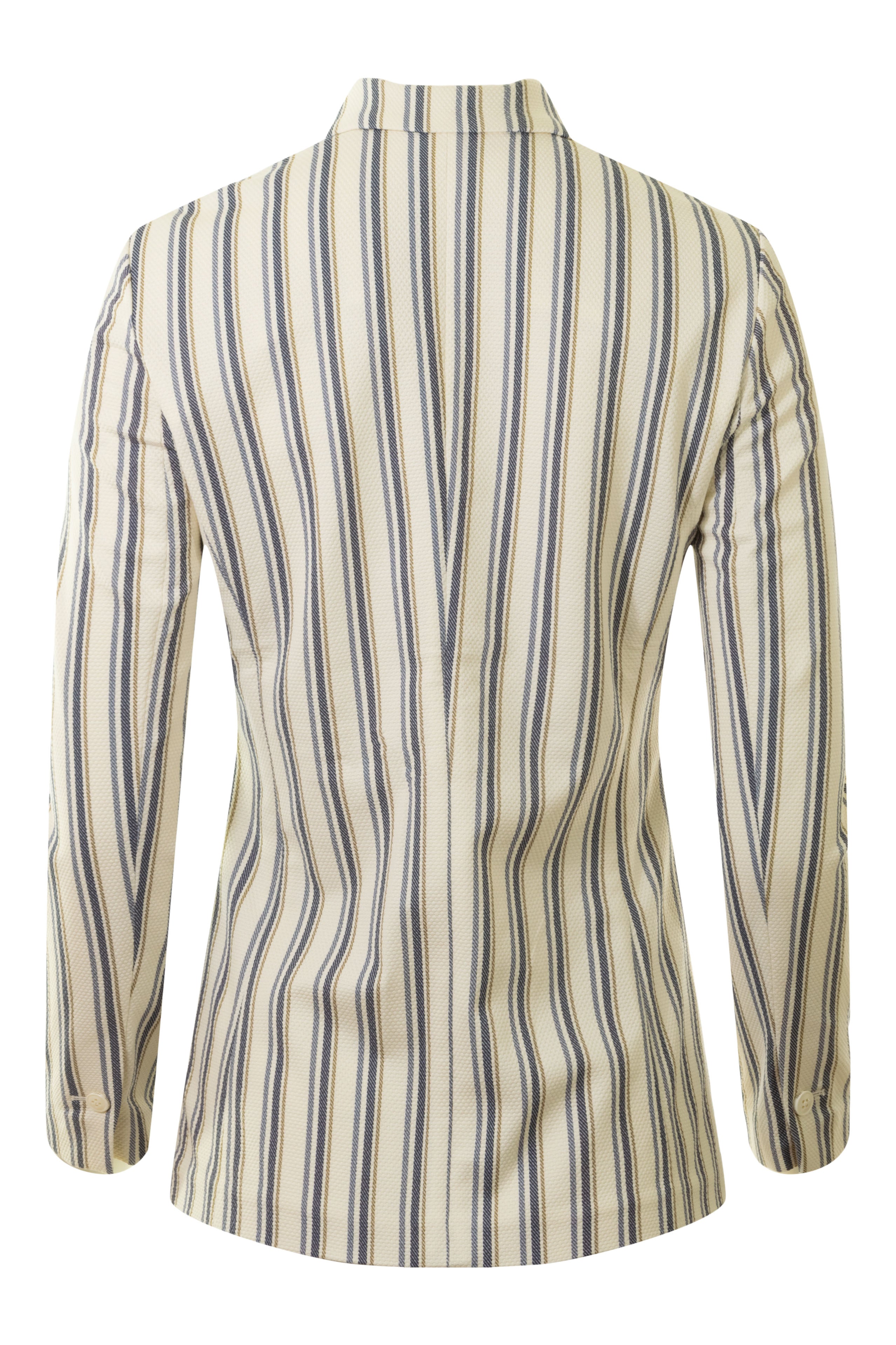 Circolo 1901 Multi Color Striped Blazer in Blue