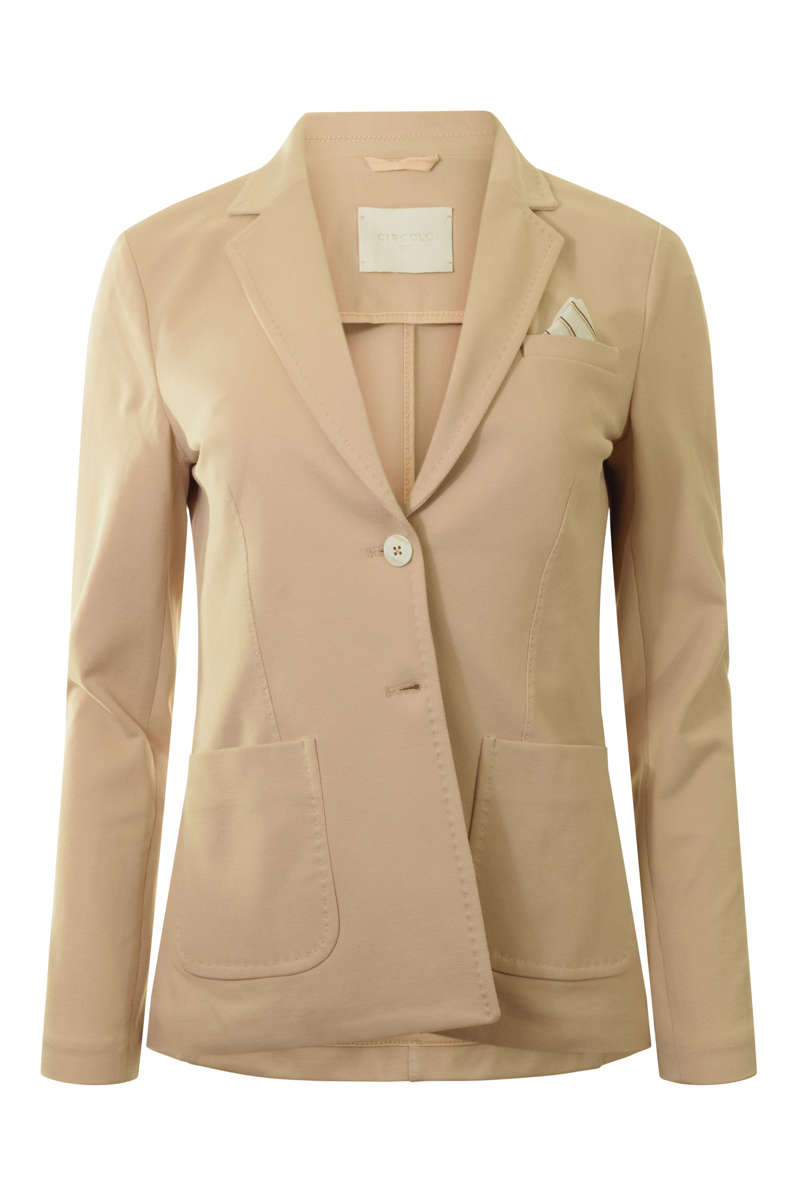 Circolo 1901 Slim 2 Button Blazer in Cipria