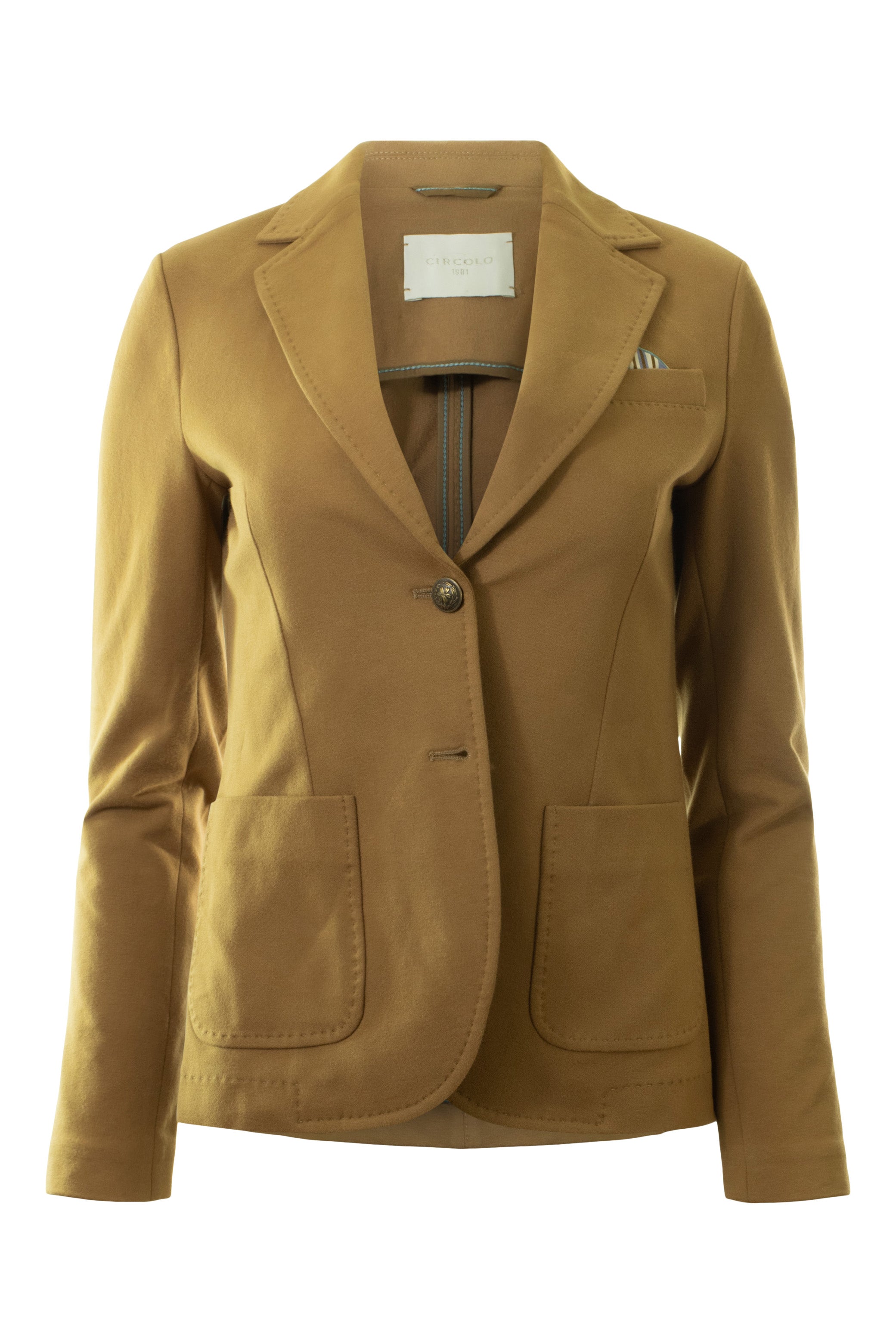 Circolo 1901 Light Fleece Cashmere Slim Fit Blazer