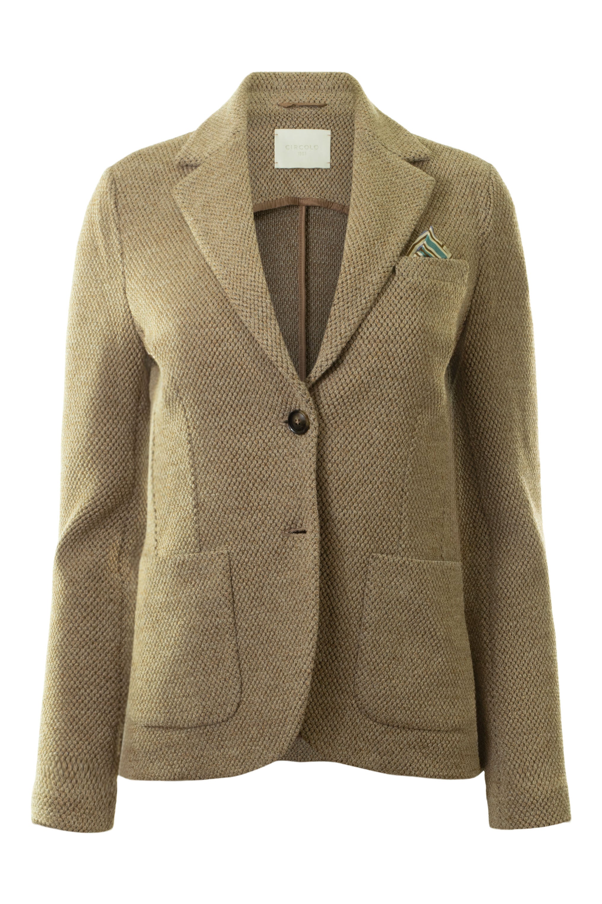 Circolo 1901 Honeycomb Nido D'Ape Slim Fit Jacket