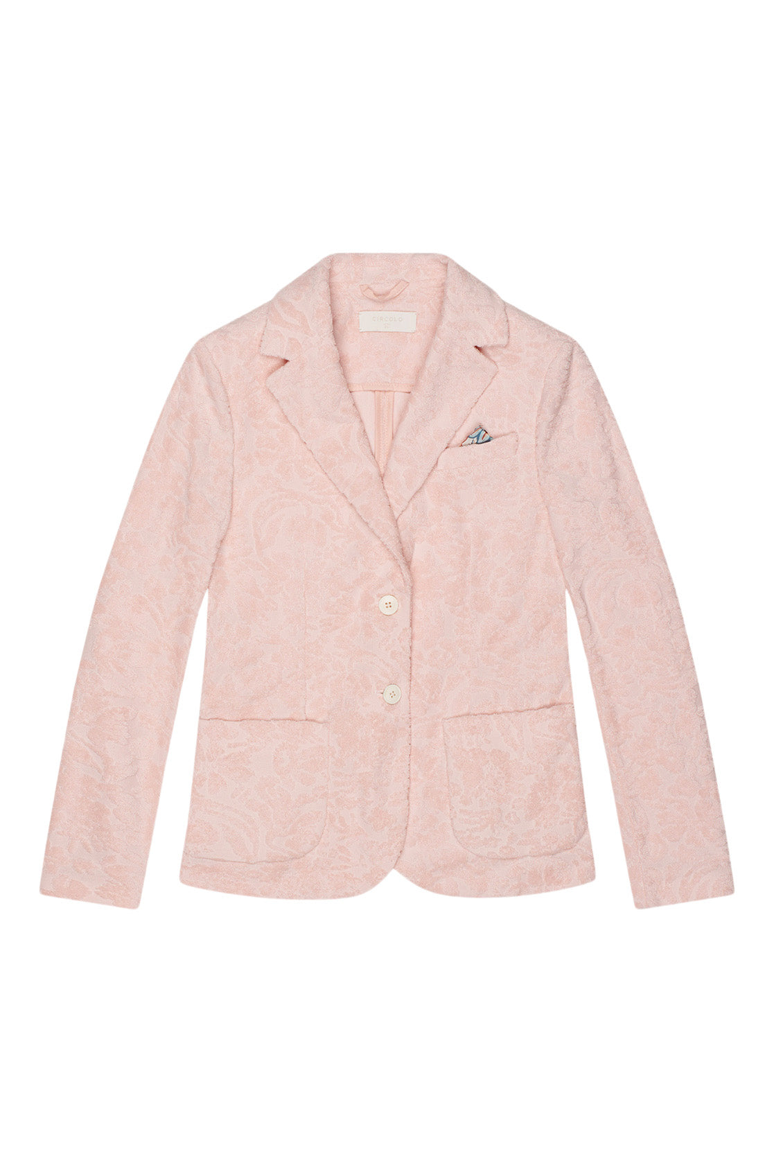 Circolo 1901 Fancy Flower Blazer in Light Pink