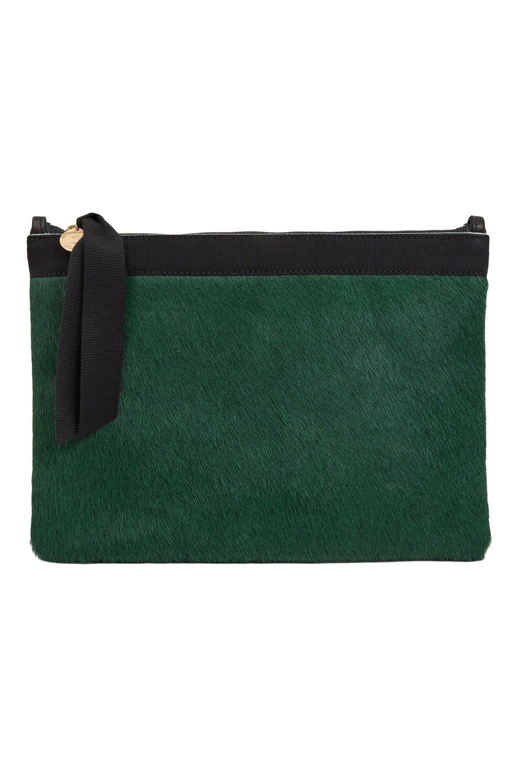 Clare V. Flat Clutch w/ Tabs in Bottle Green
