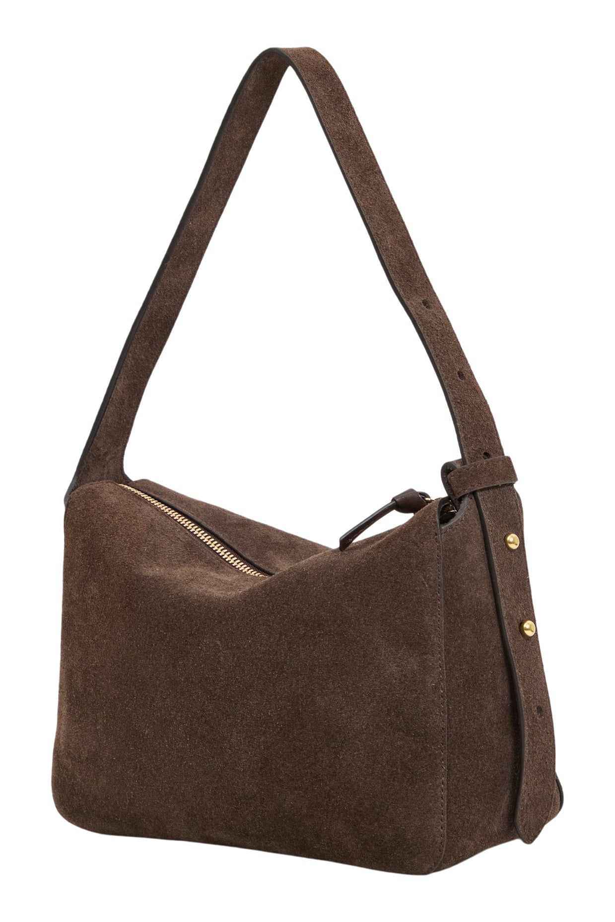 Clare V. Fleurine Suede Bag in Chocolate