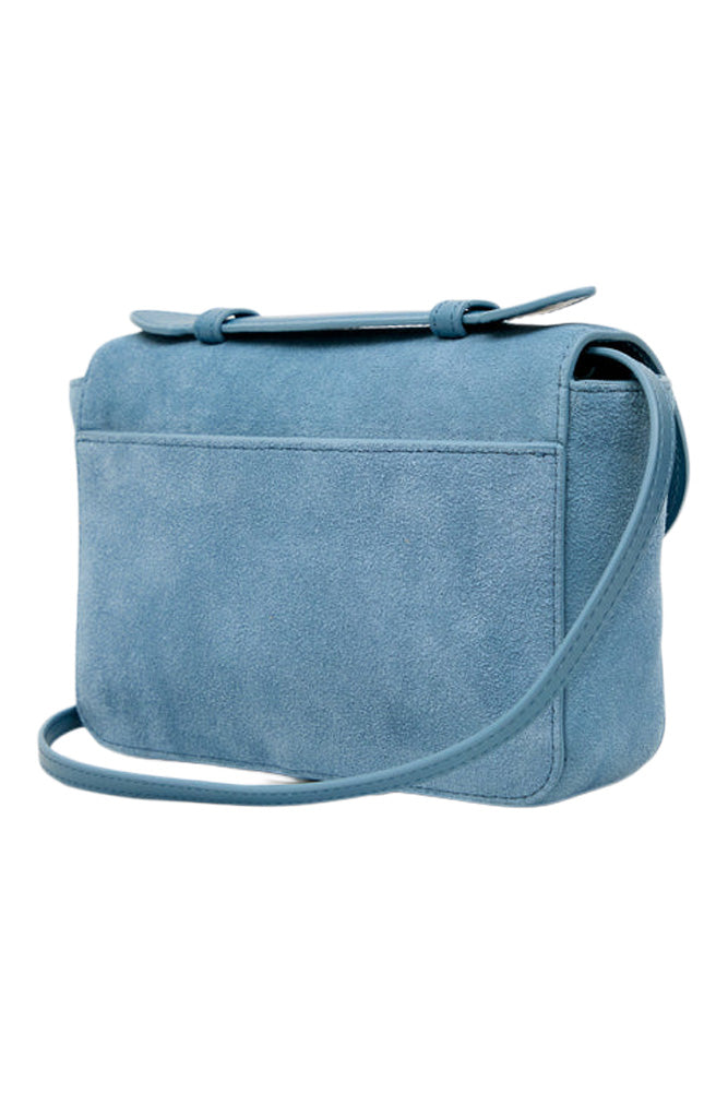 Clare V. Kathryn Bag in Desert Blue Suede