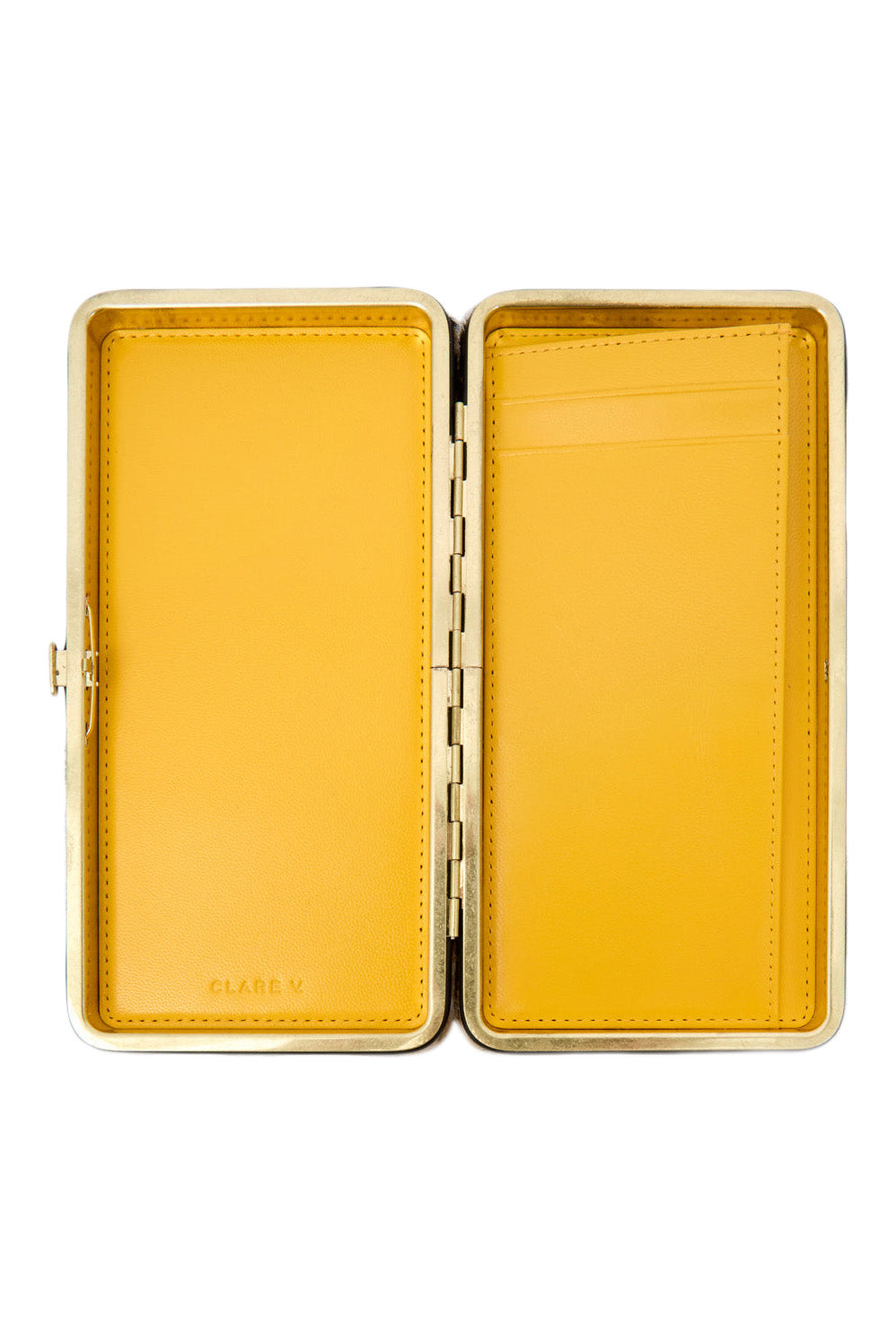 Clare V. Le Tabac in Cream Black Snow Leopard