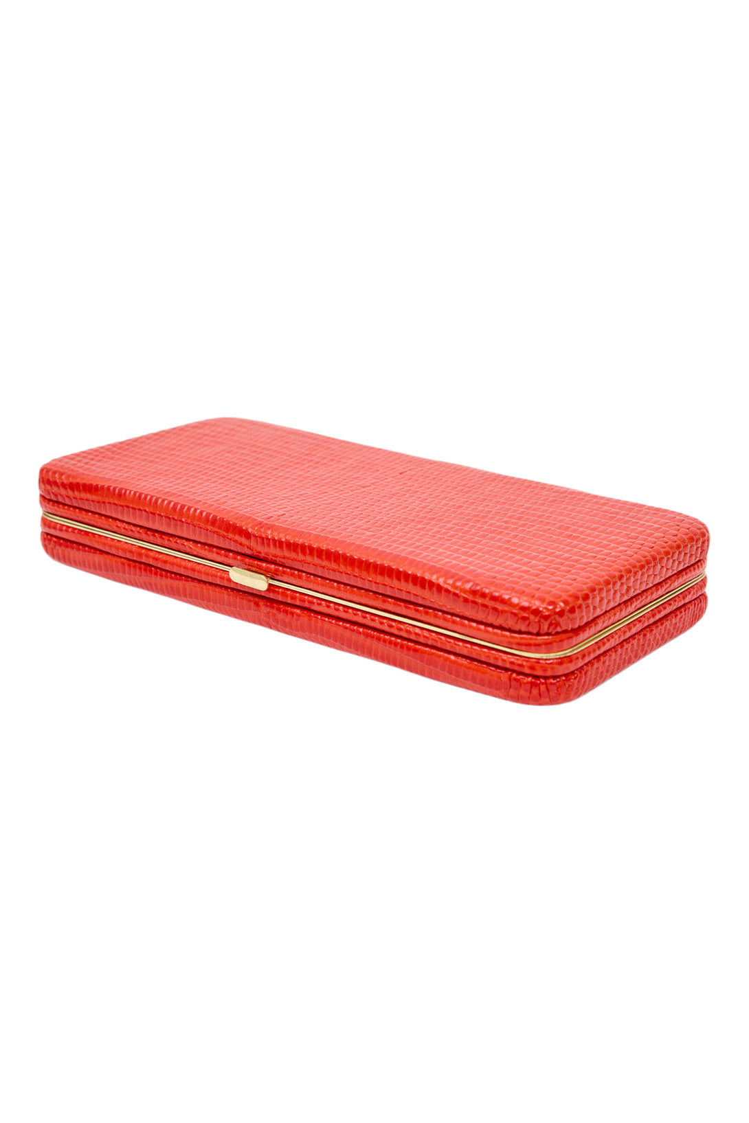 Clare V. Le Tabac in Red Glossy Lizard