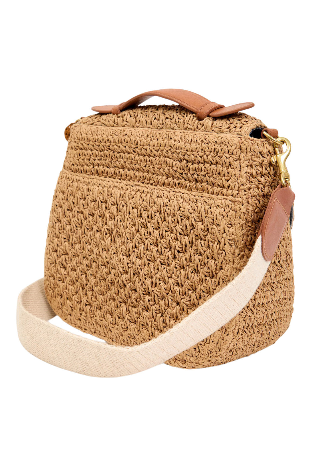 Clare V. Louis with Top Handle in Palm Raffia