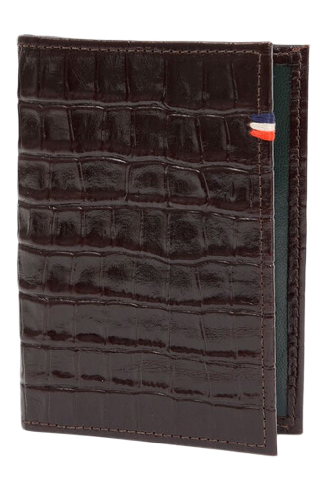 Clare V. Passport Sleeve in Mahogany