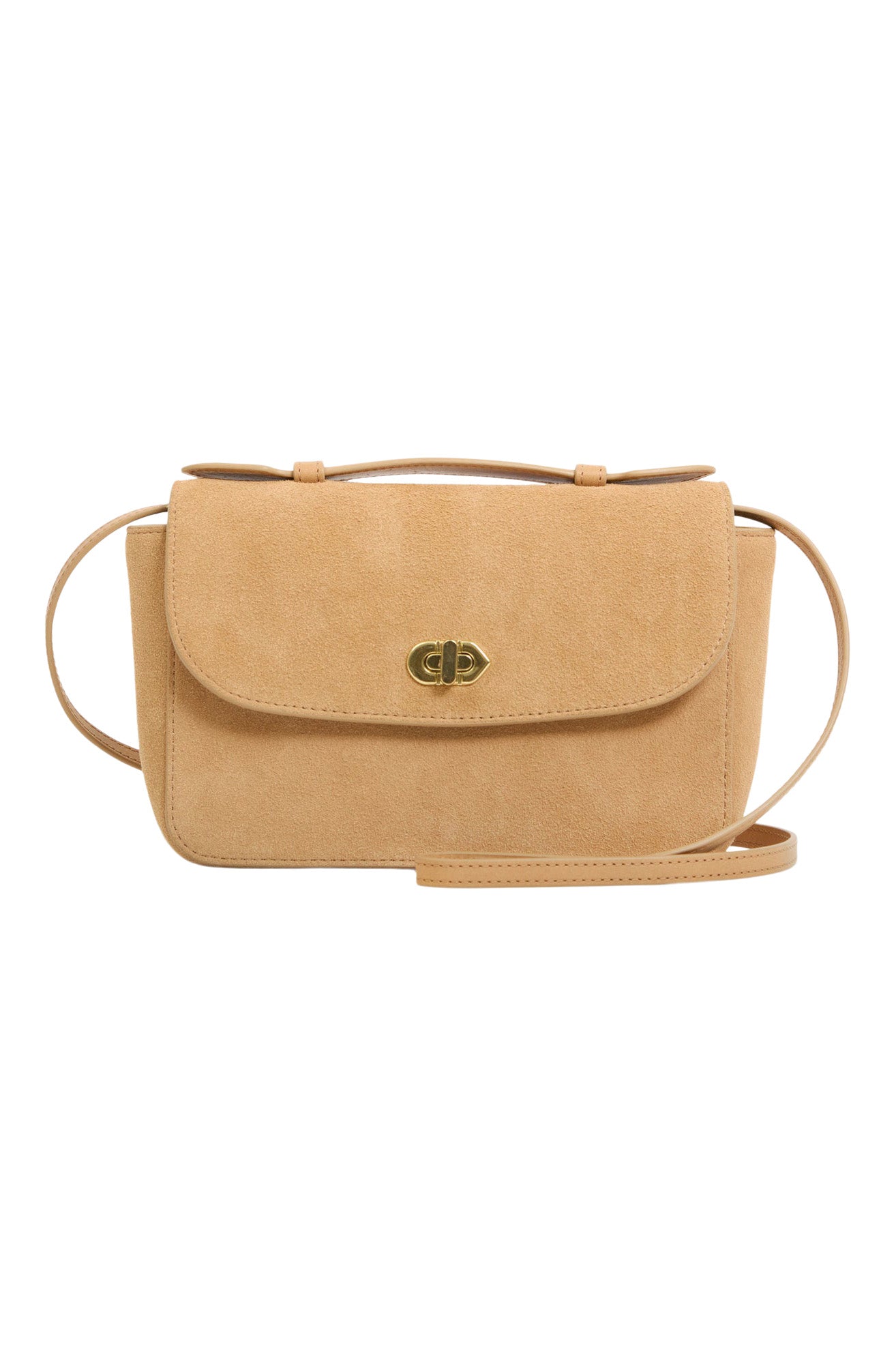 Clare V. Kathryn Bag in Dune Suede