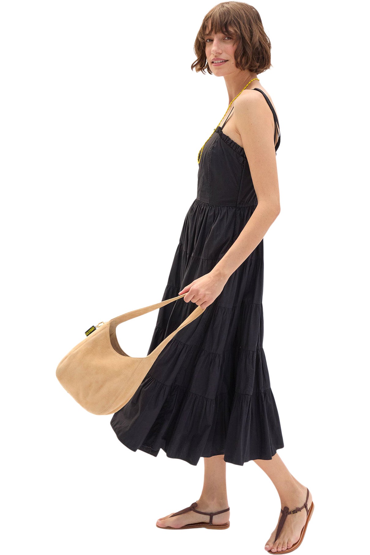 Clare V. Petit Bando in Dune Suede