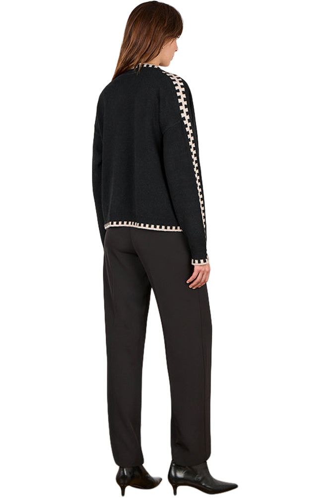 Cocoa Cashmere Zhenya Open Cardigan in Black