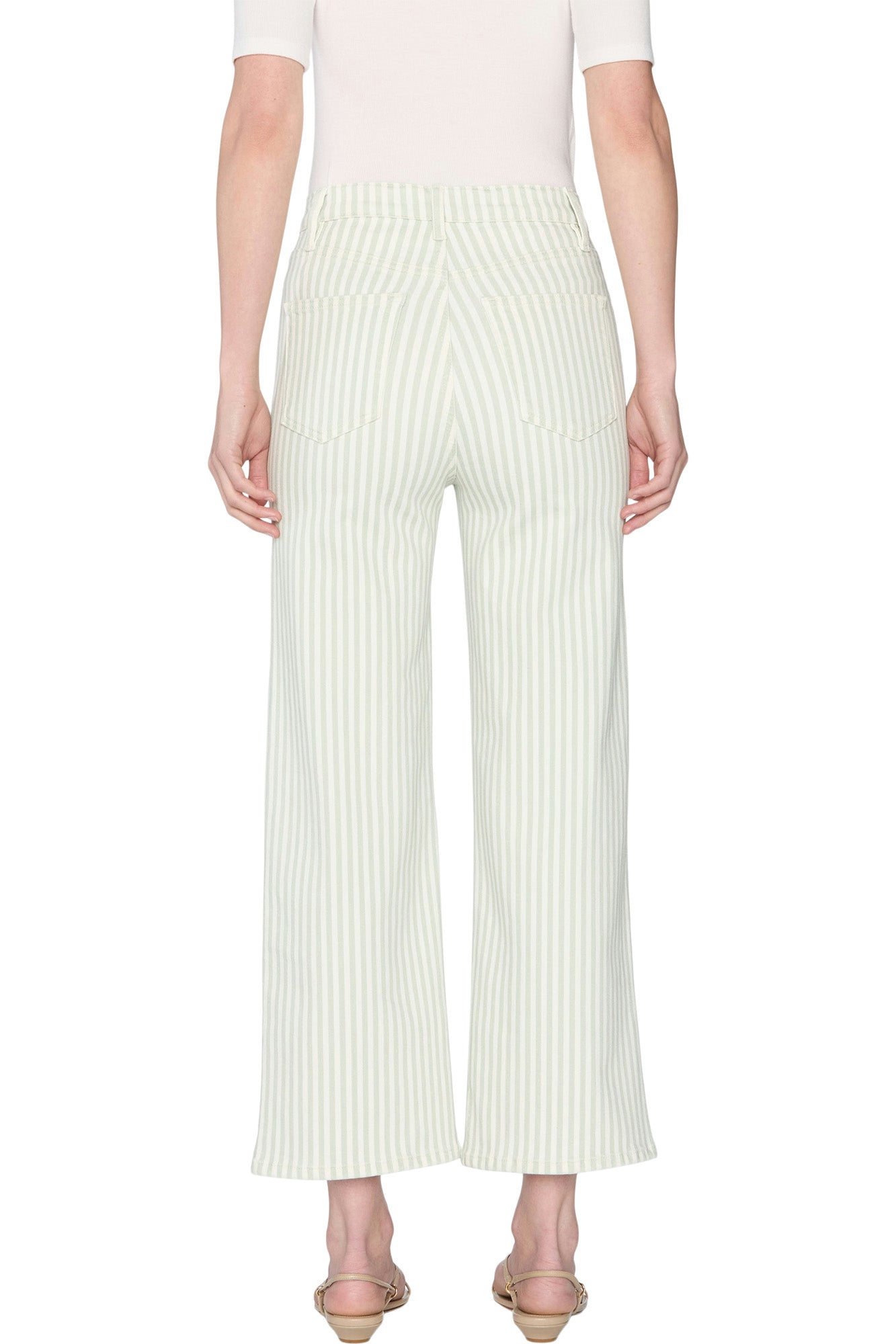 Frame Denim Anchor Pant in Seamist Stripe