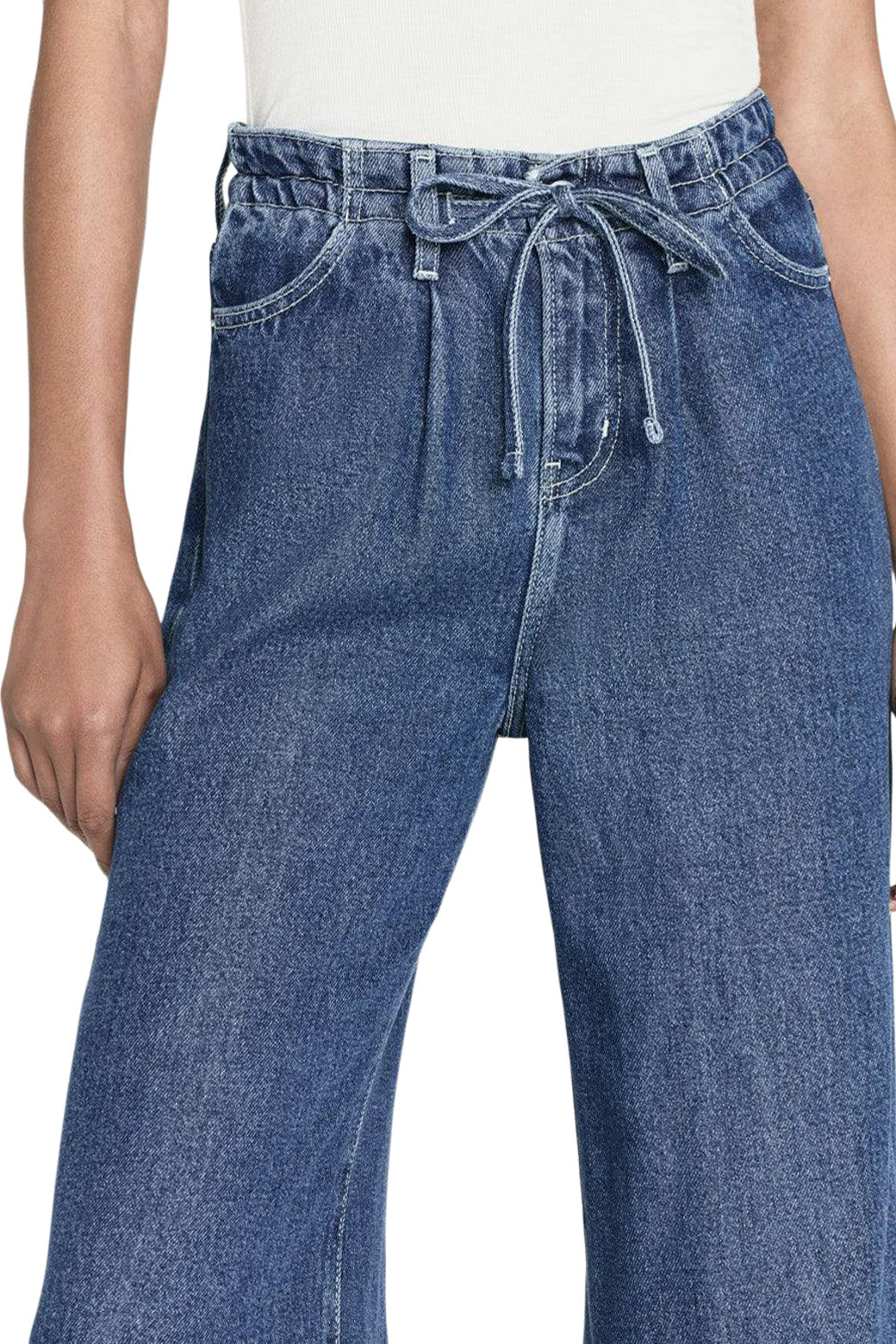 Frame Denim Drawstring Wide Leg
in Ghost