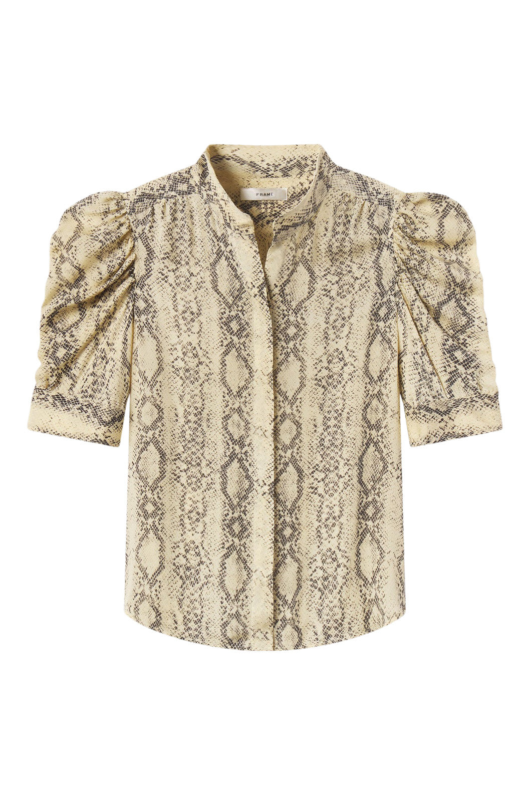 Frame Denim Gillian Snake Top in Camel Multi