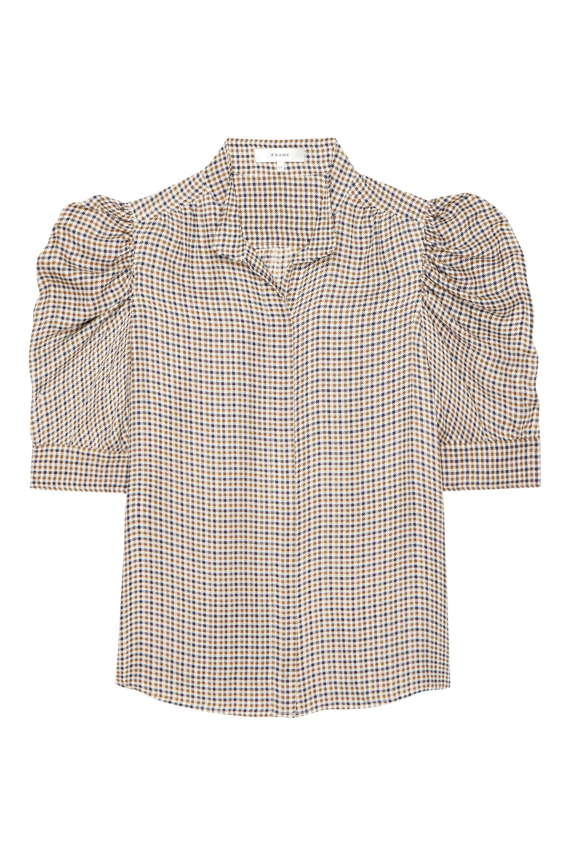 Frame Denim Gillian Top in Houndstooth Multi