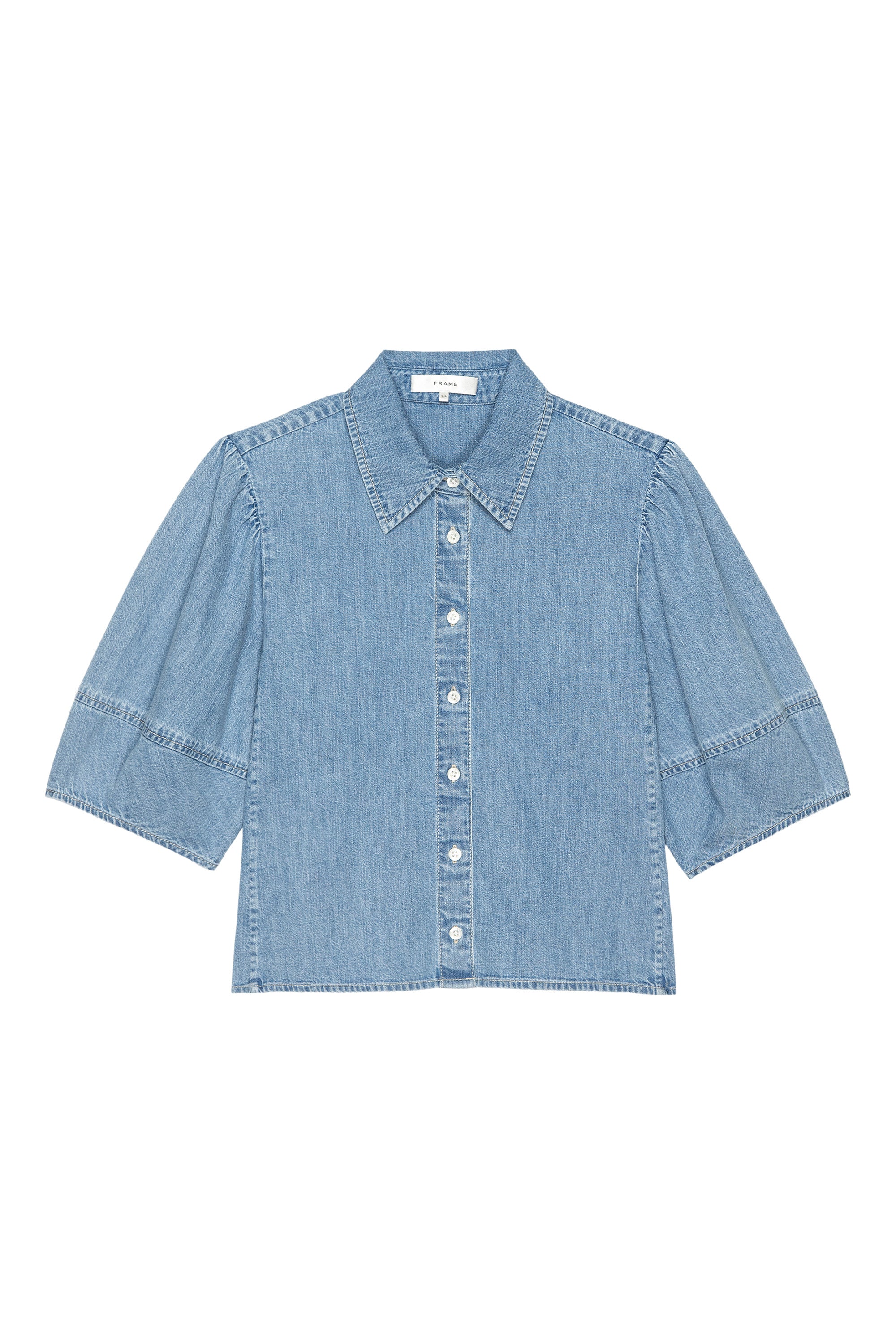 Frame Denim Lantern Blouse in Aphrodite