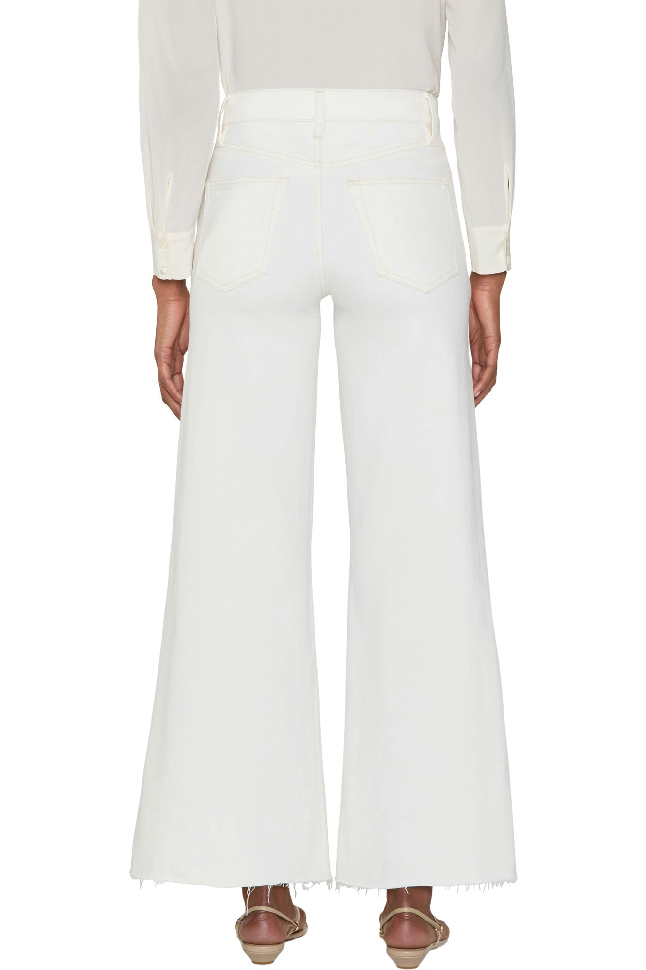 Frame Denim Le Palazzo Crop Raw After
in Au Natural Clean Raw After