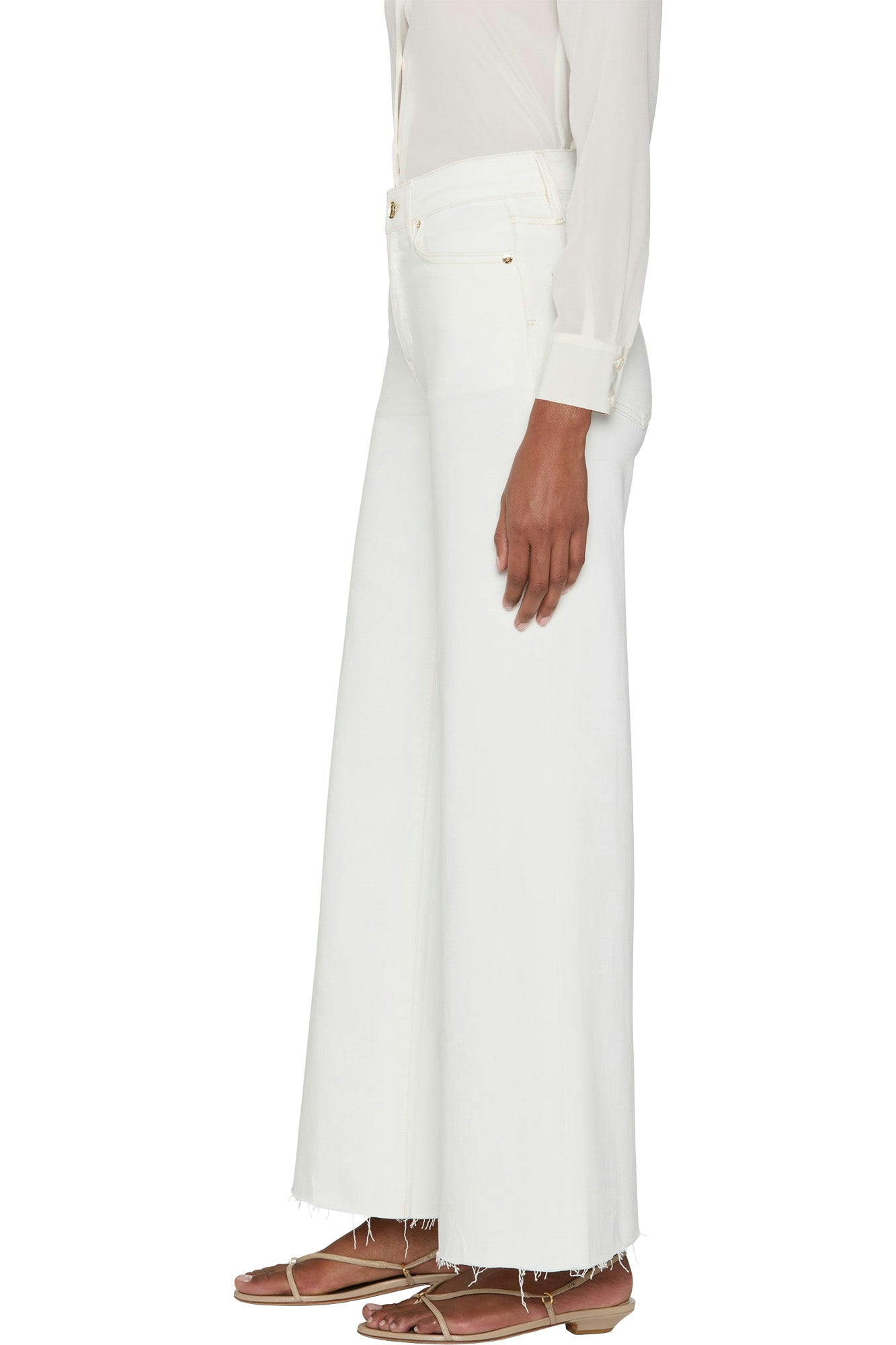 Frame Denim Le Palazzo Crop Raw After
in Au Natural Clean Raw After