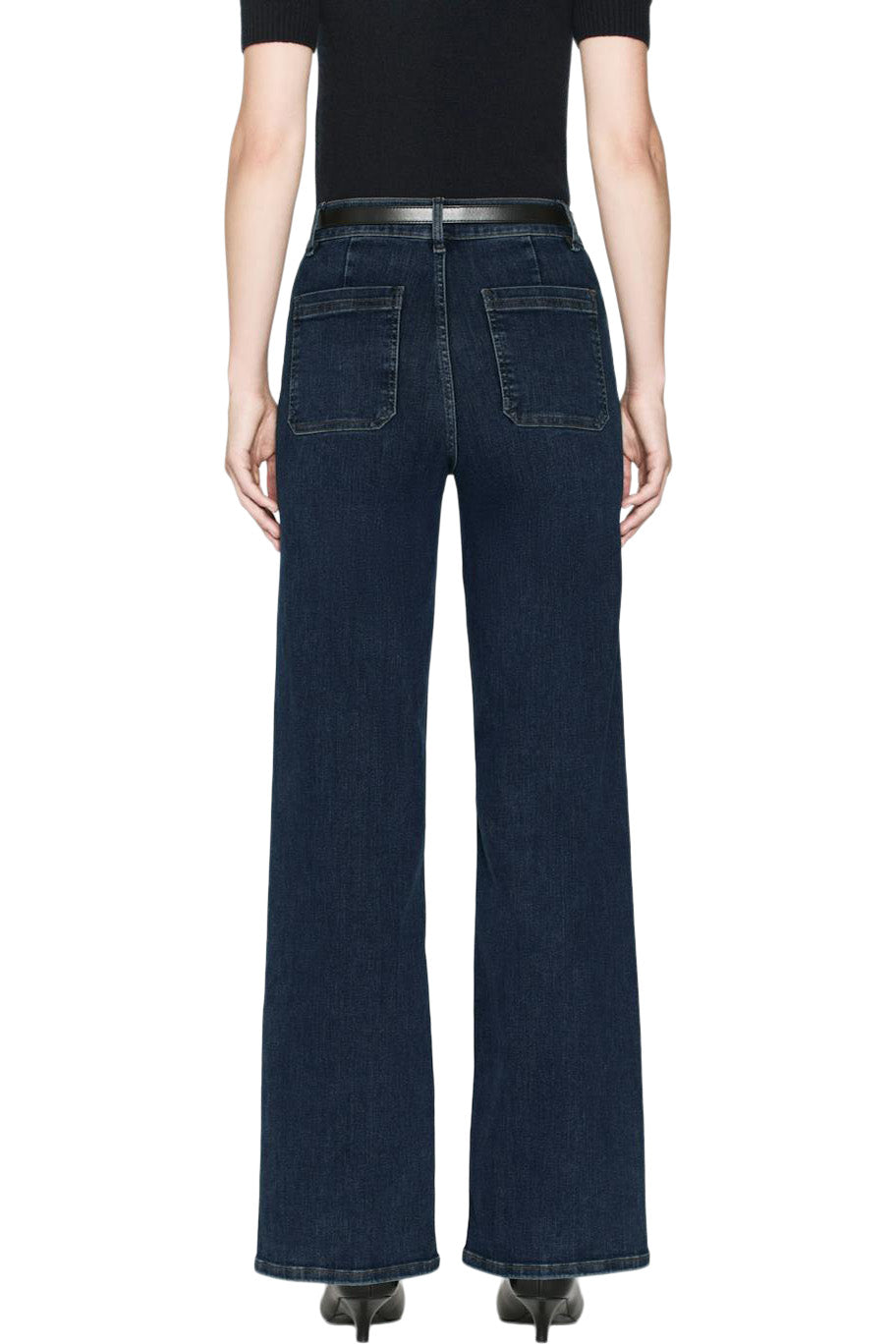 Frame Denim Le Slim Palazzo Bardot Pocket
in Cursive