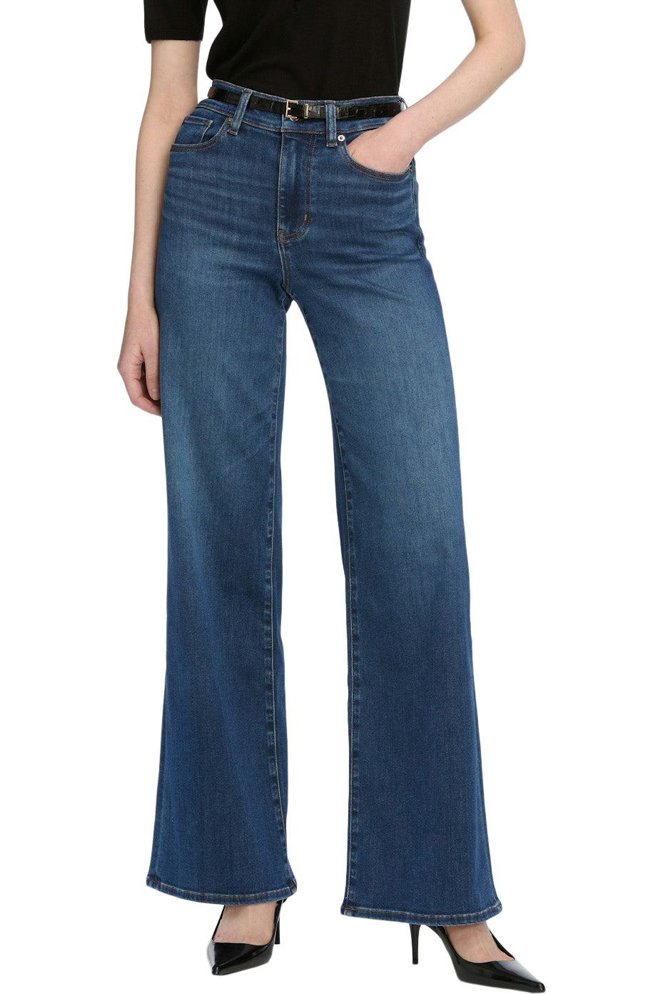 Frame Denim Le Slim Palazzo in Celebrity
