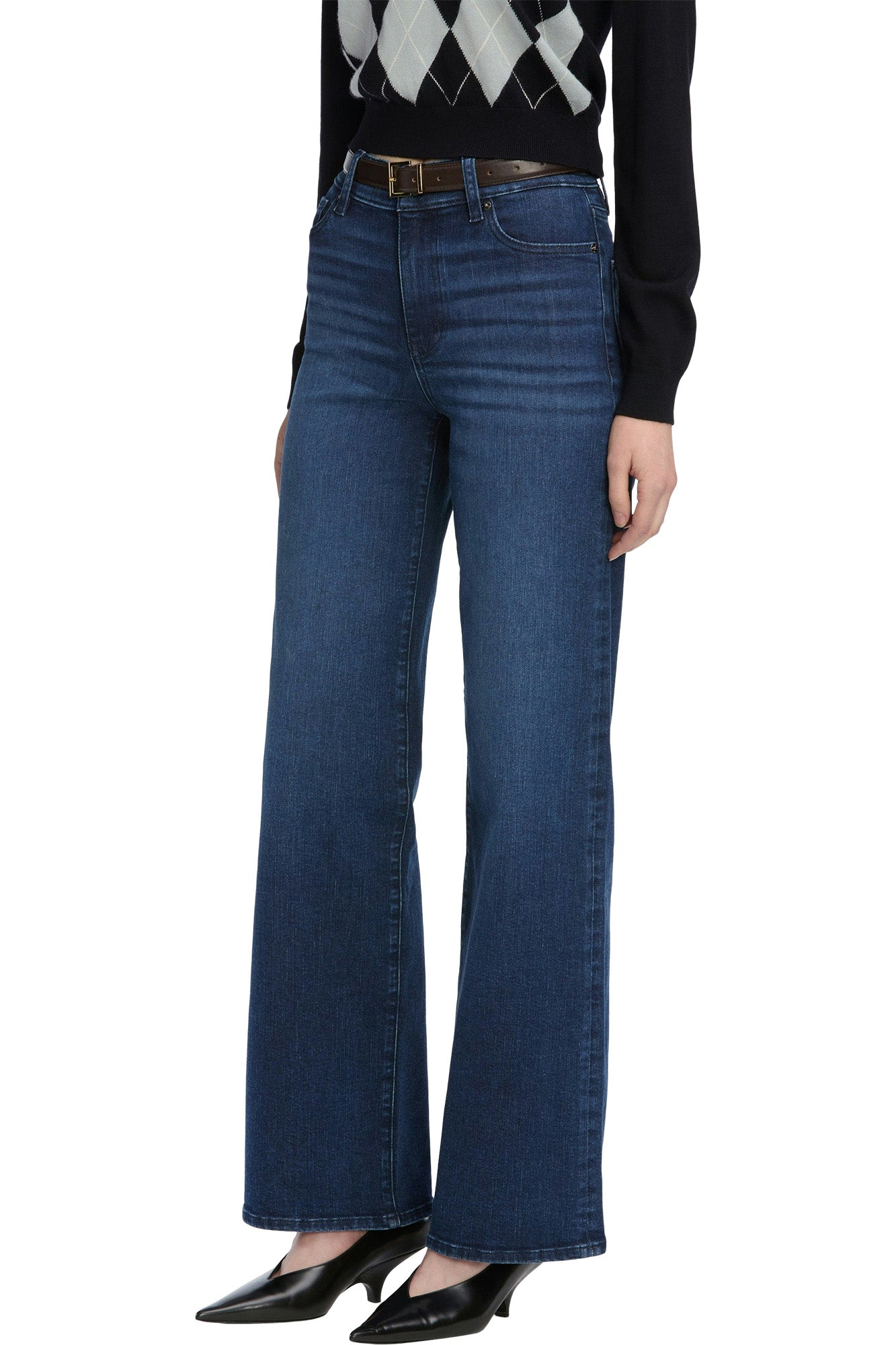 Frame Denim Le Slim Palazzo in Trick