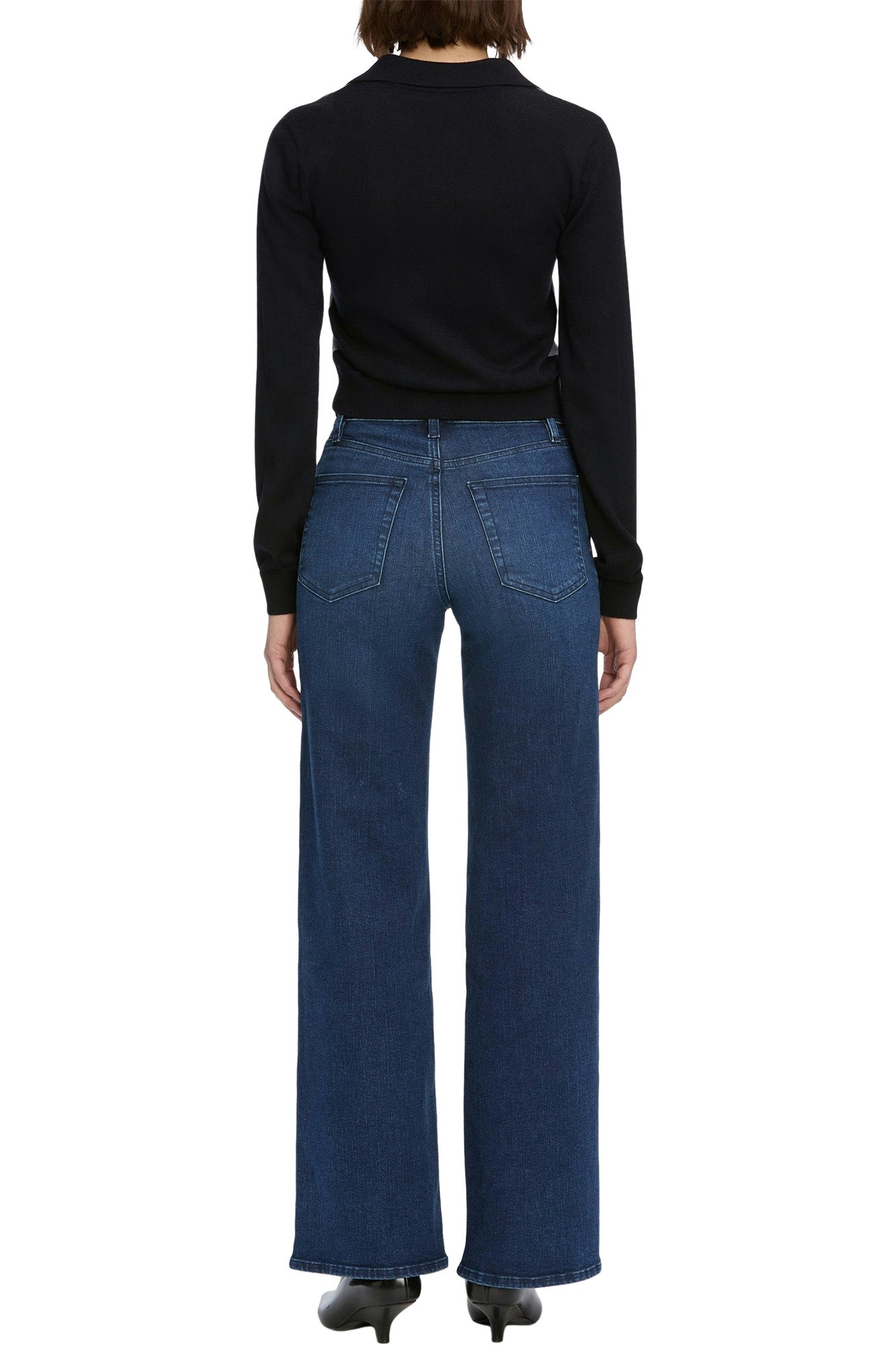 Frame Denim Le Slim Palazzo in Trick
