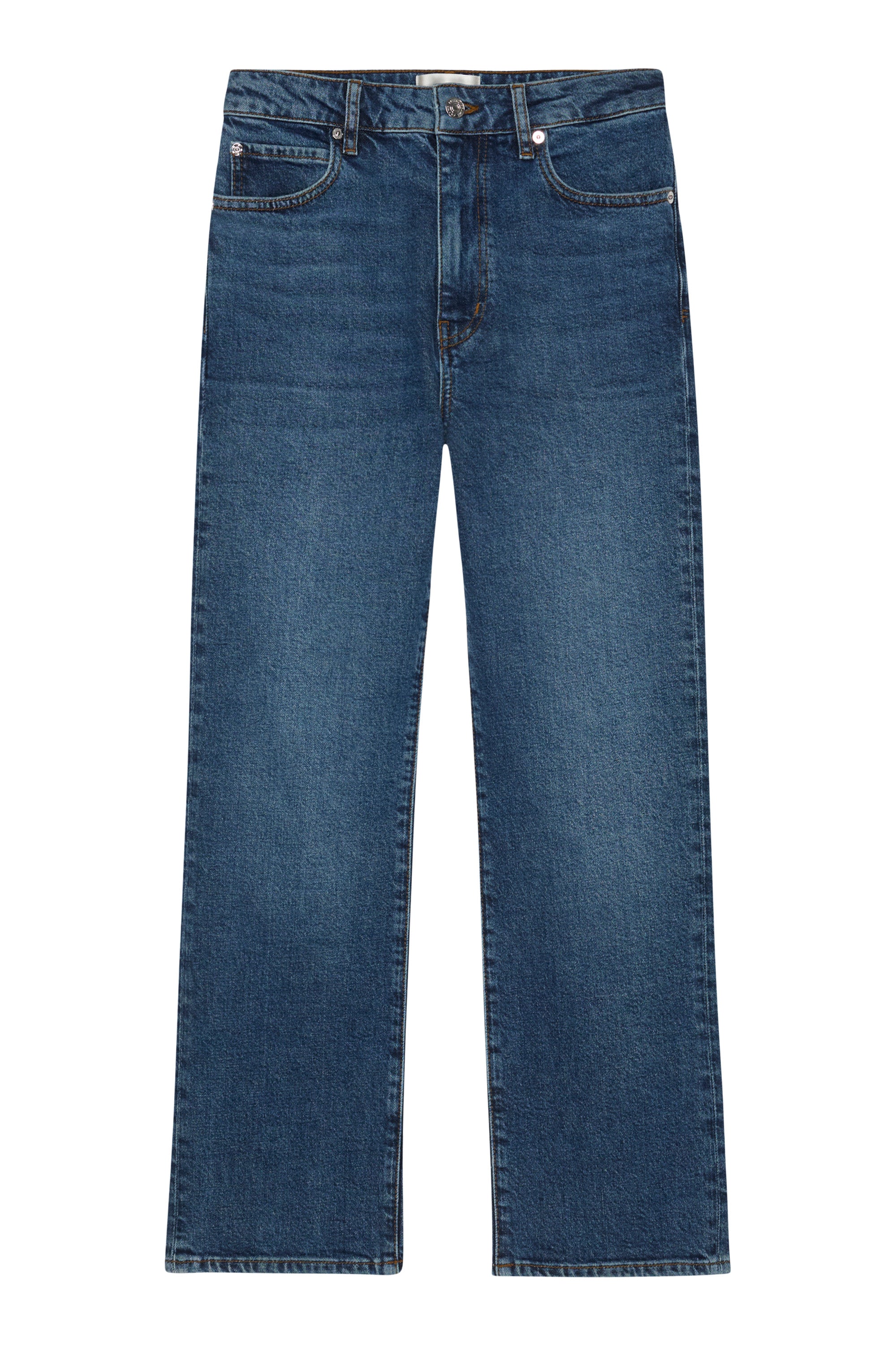 Frame Denim Ruler Crop in Rival