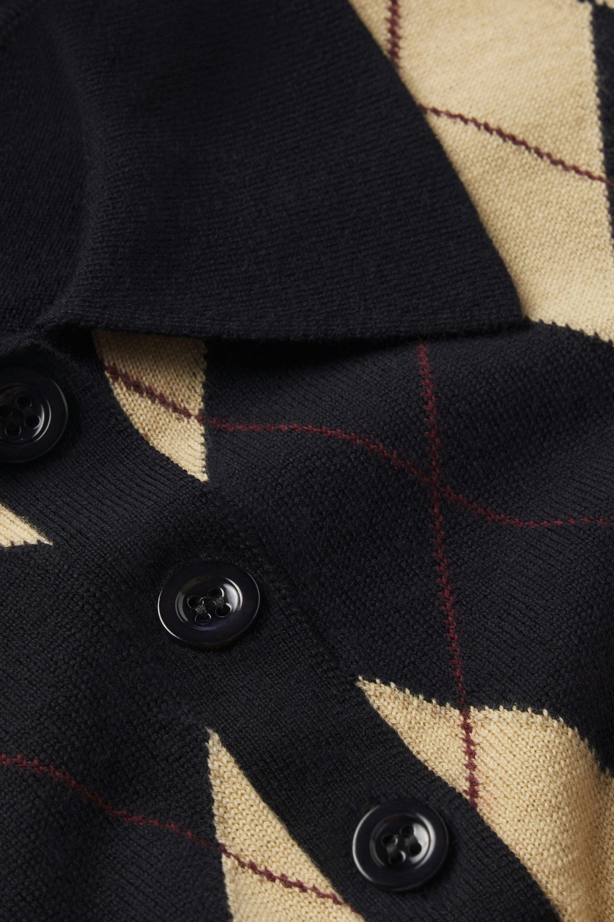 Frame Denim The Argyle Short Sleeve Polo
in Navy Multi