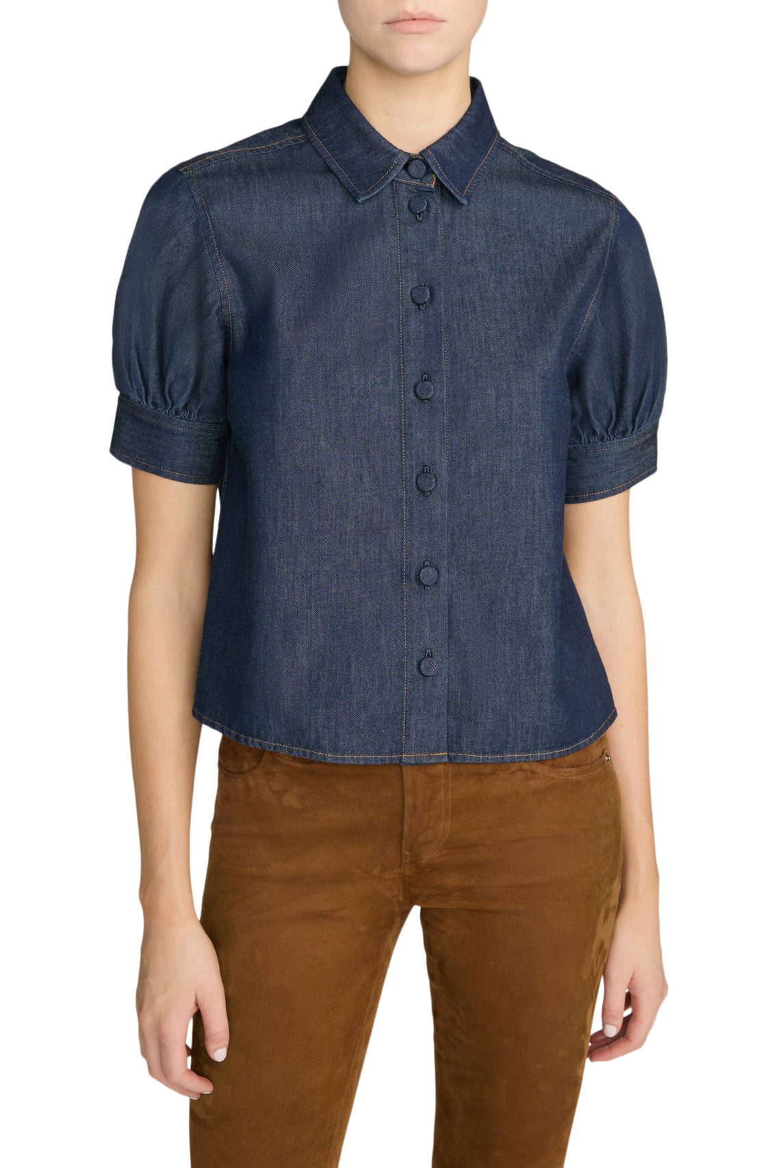 Frame Denim The Poise Top in Rinse