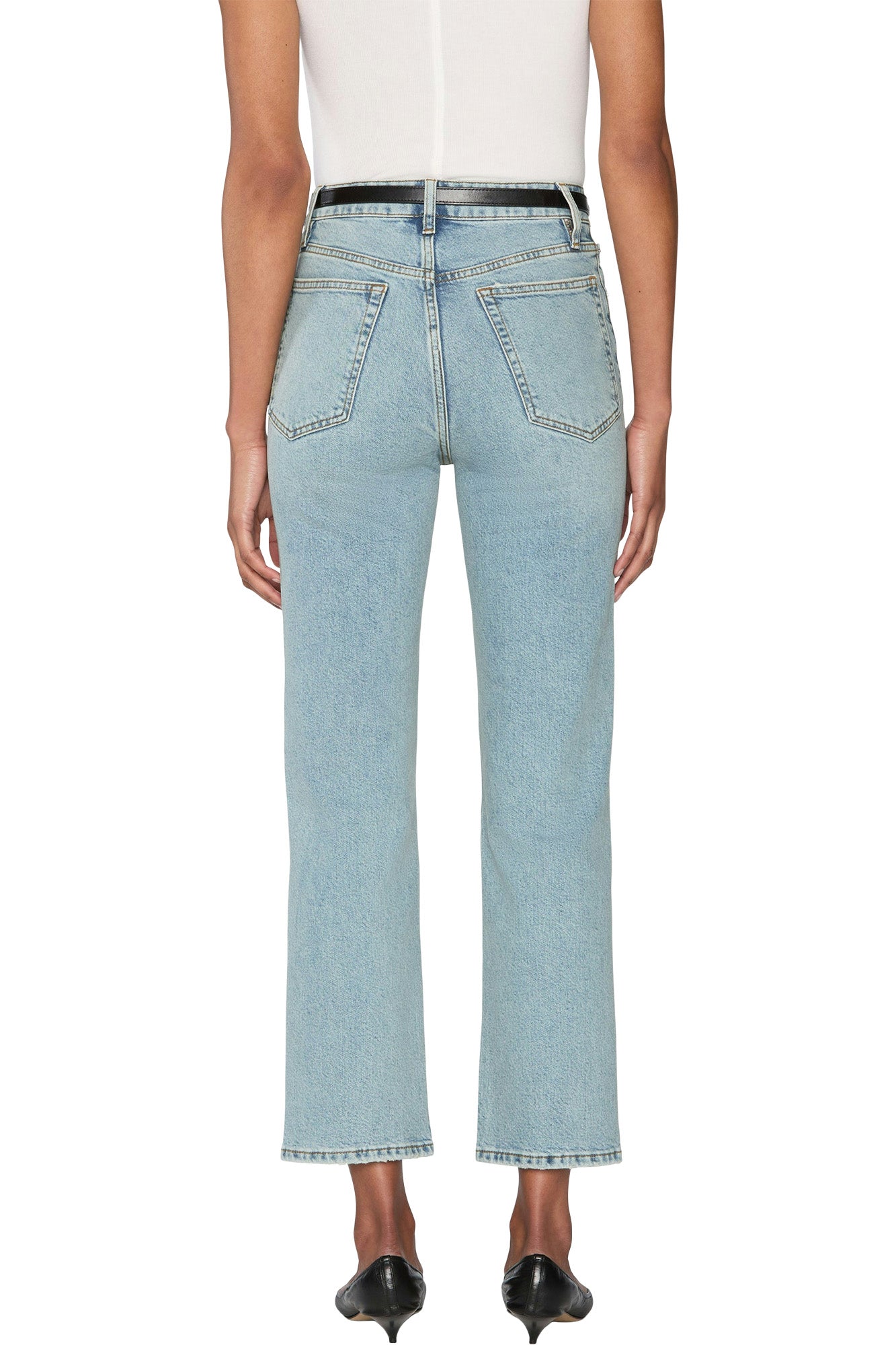 Frame Denim The Ruler Crop in Dolly