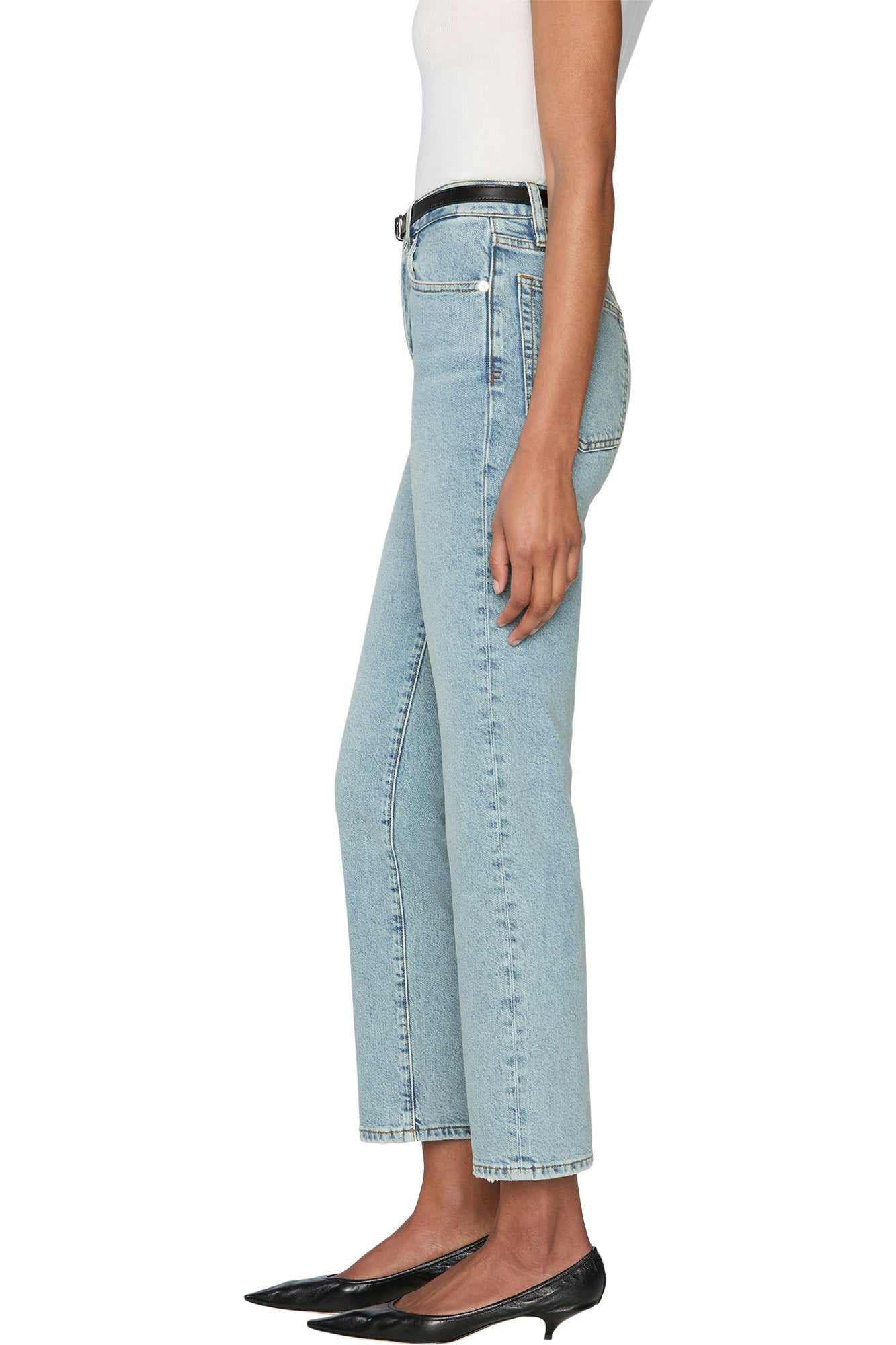 Frame Denim The Ruler Crop in Dolly