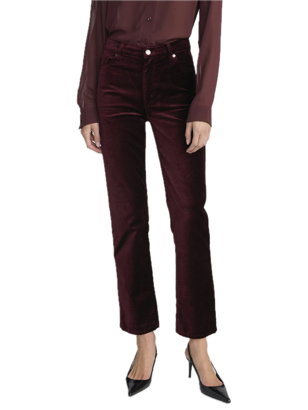 Frame Denim Velvet Le Sleek Straight