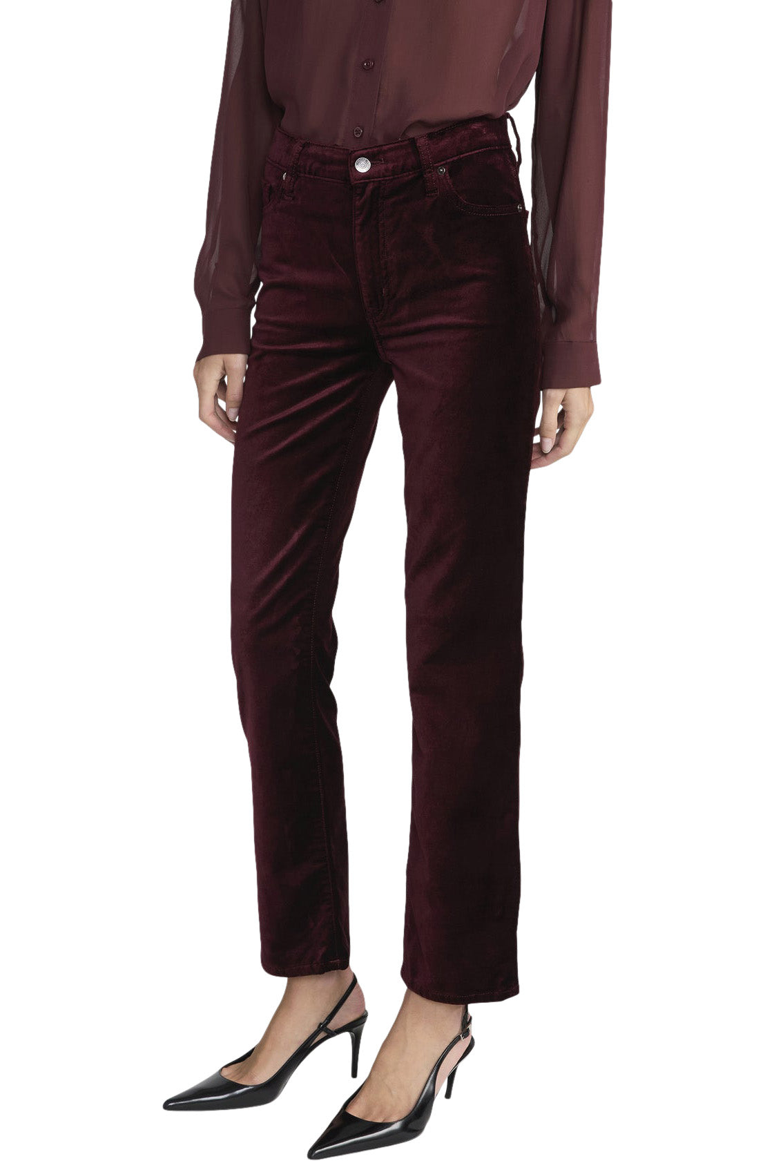 Frame Denim Velvet Le Sleek Straight