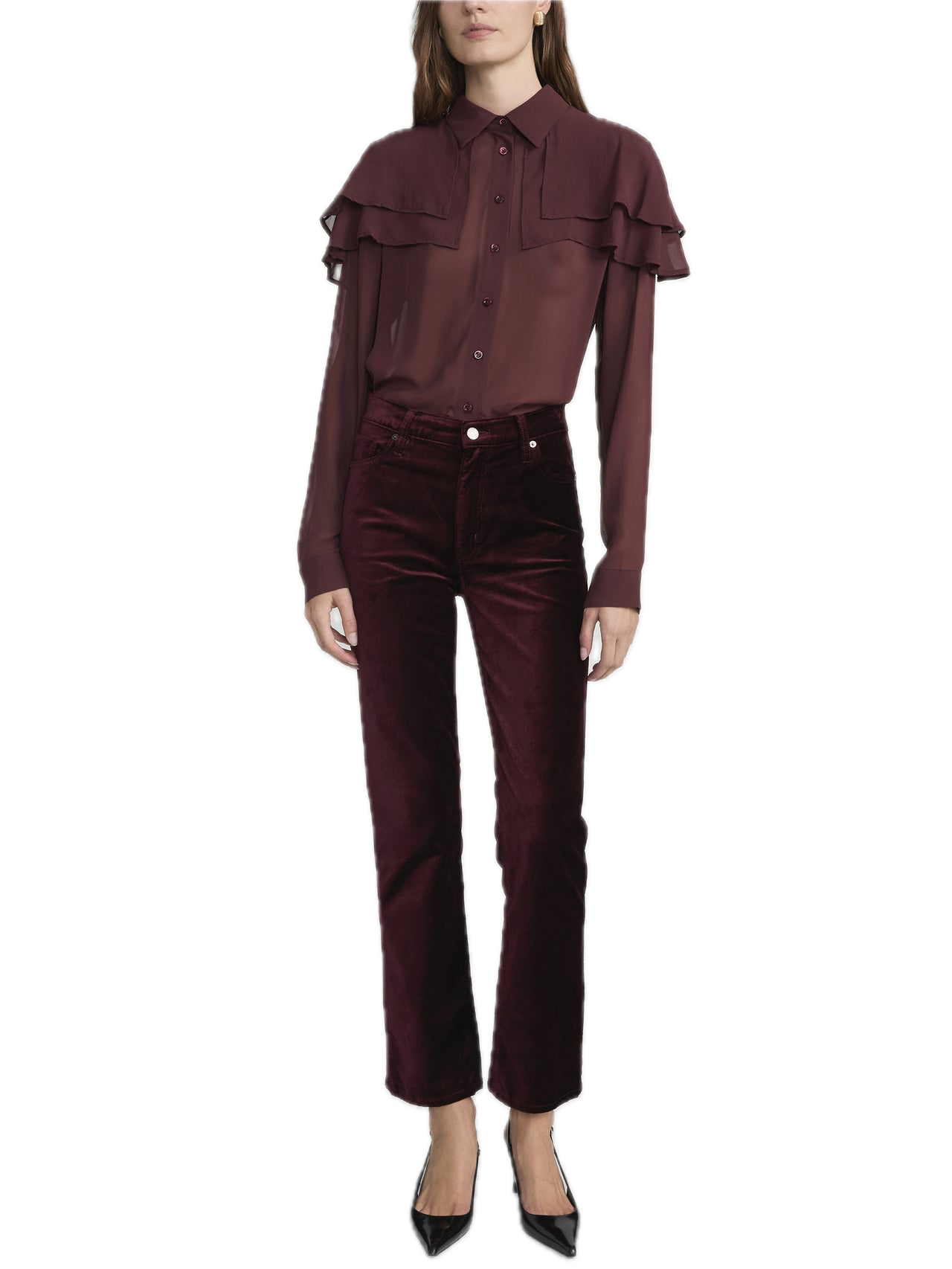 Frame Denim Velvet Le Sleek Straight