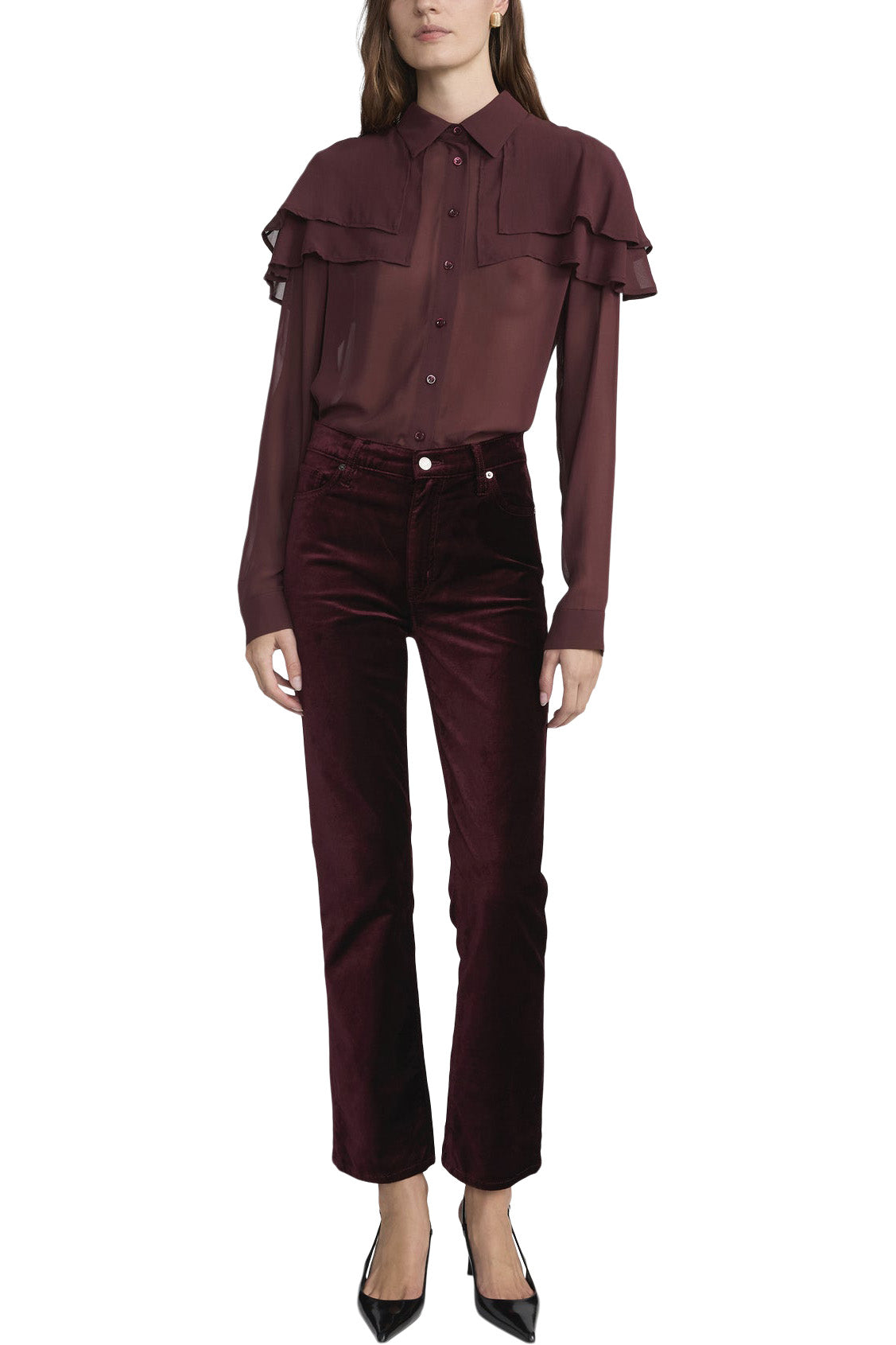 Frame Denim Velvet Le Sleek Straight