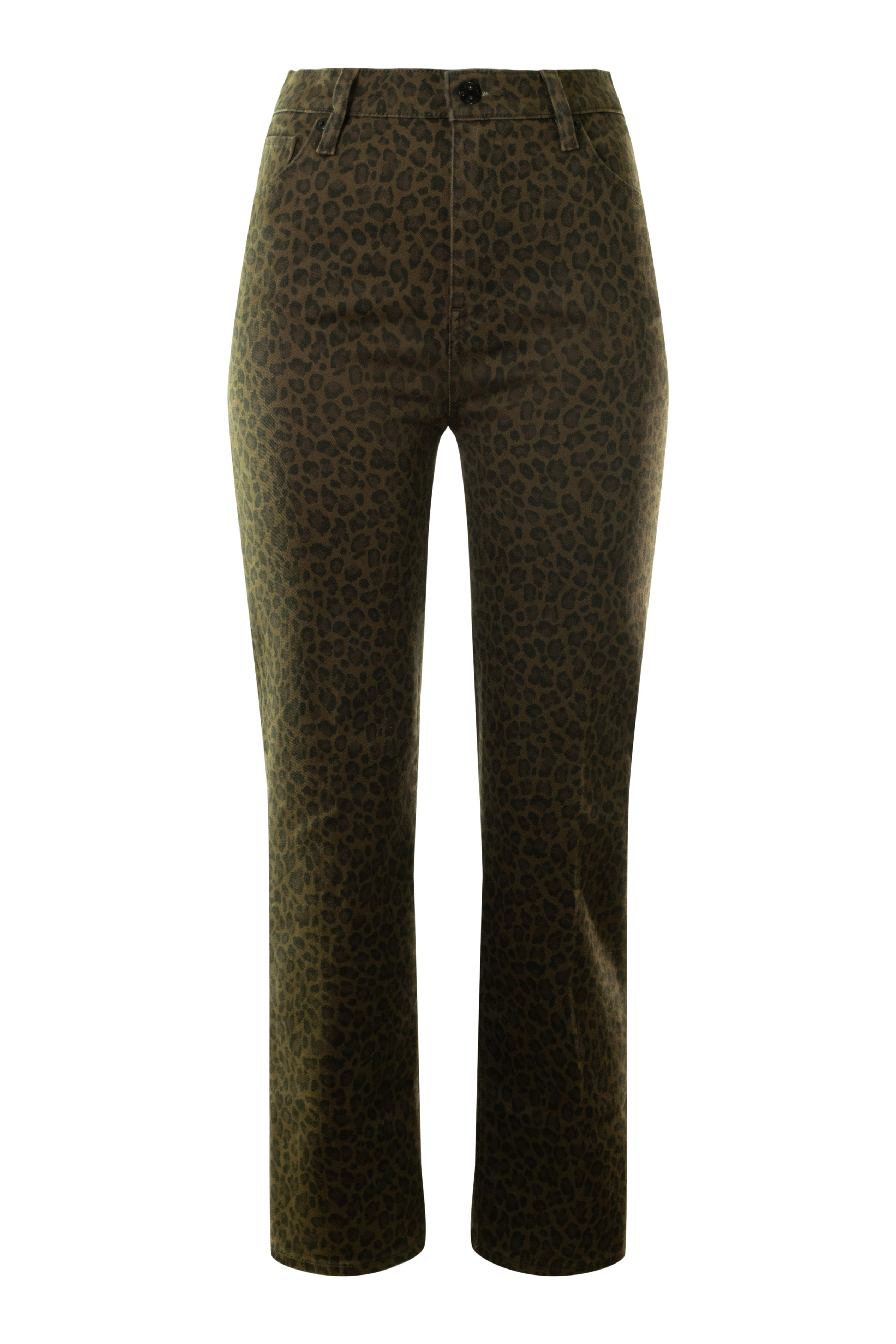 Frame Denim Le Sleek Straight in Leopard