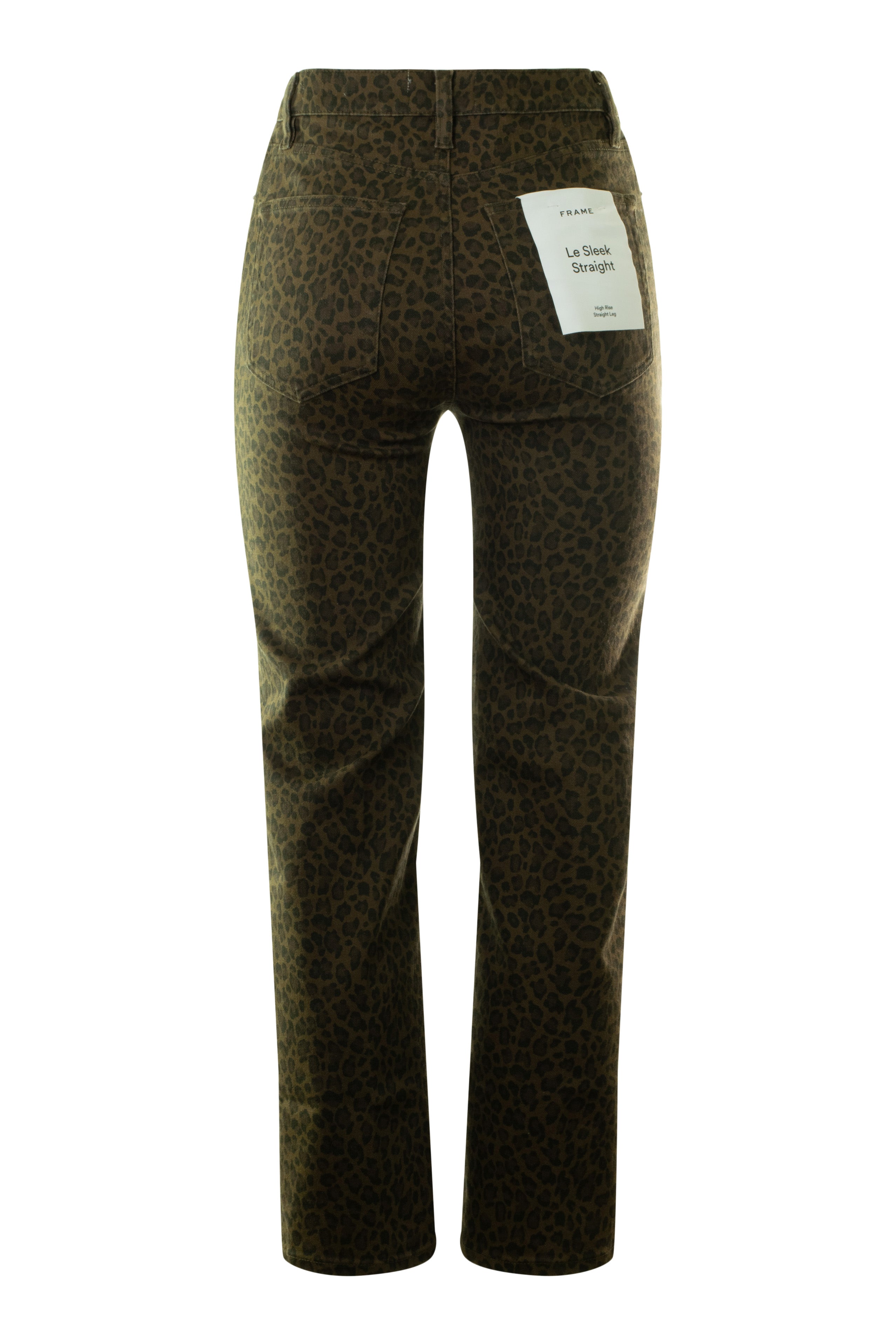 Frame Denim Le Sleek Straight in Leopard