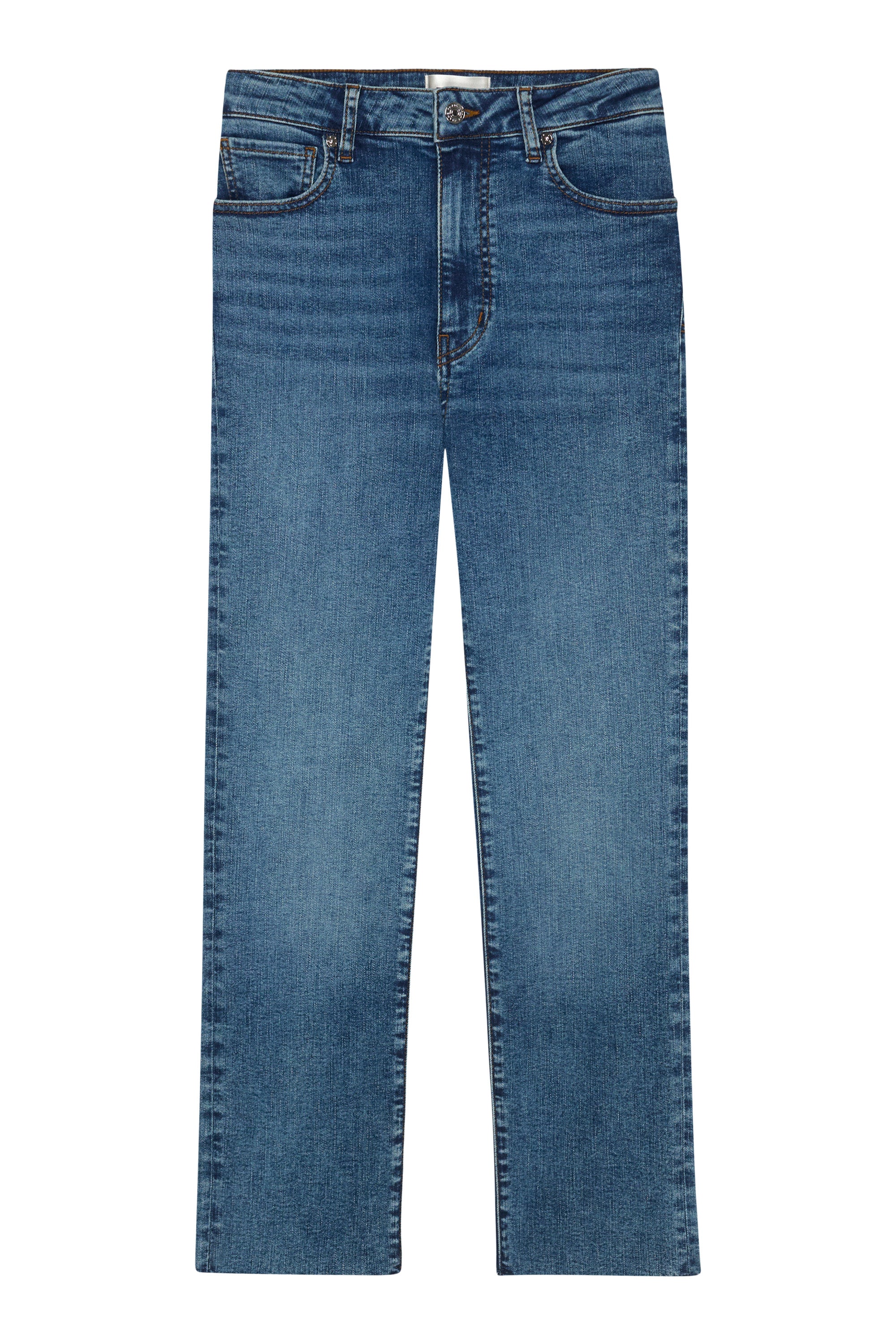 Frame Denim Pencil Crop Jeans in Canals