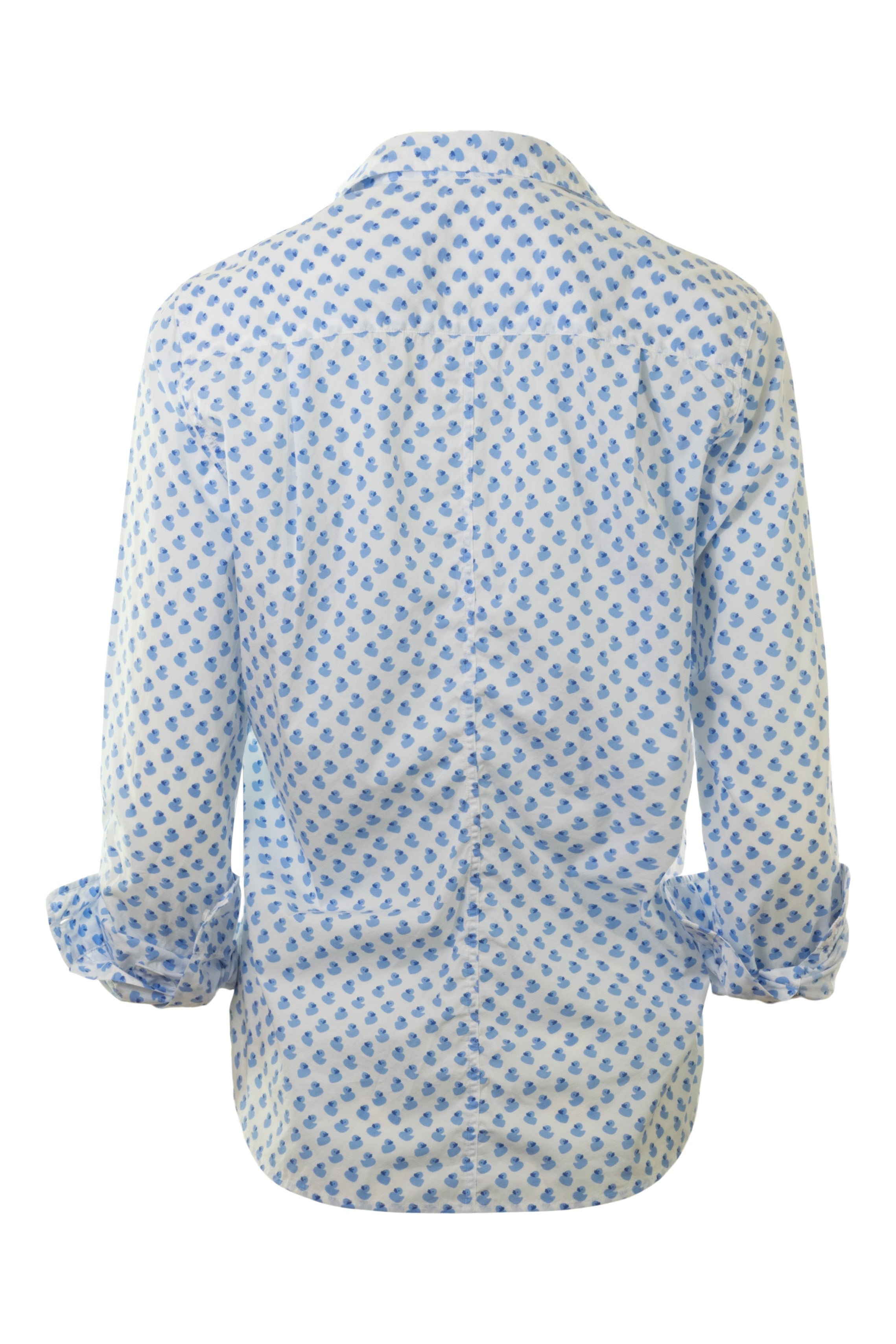 Frank & Eileen Barry Tailored Button Up Shirt in Blue Rubber Duckies