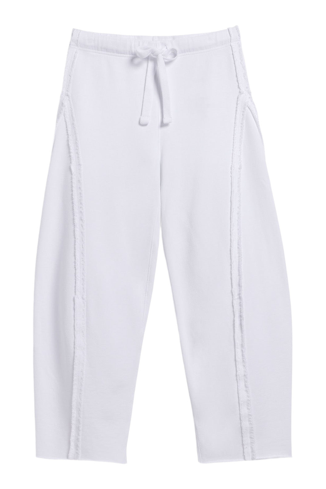 Frank & Eileen Bibi Barrel Leg Sweatpants in White