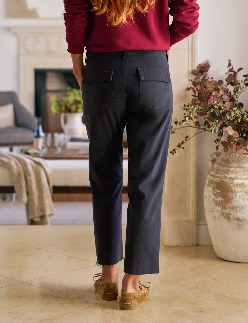 Frank & Eileen Blackrock Utility Pant in Washed Black