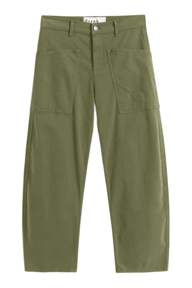 Frank & Eileen Bray Everyday Twill Barrel Pant in Olive