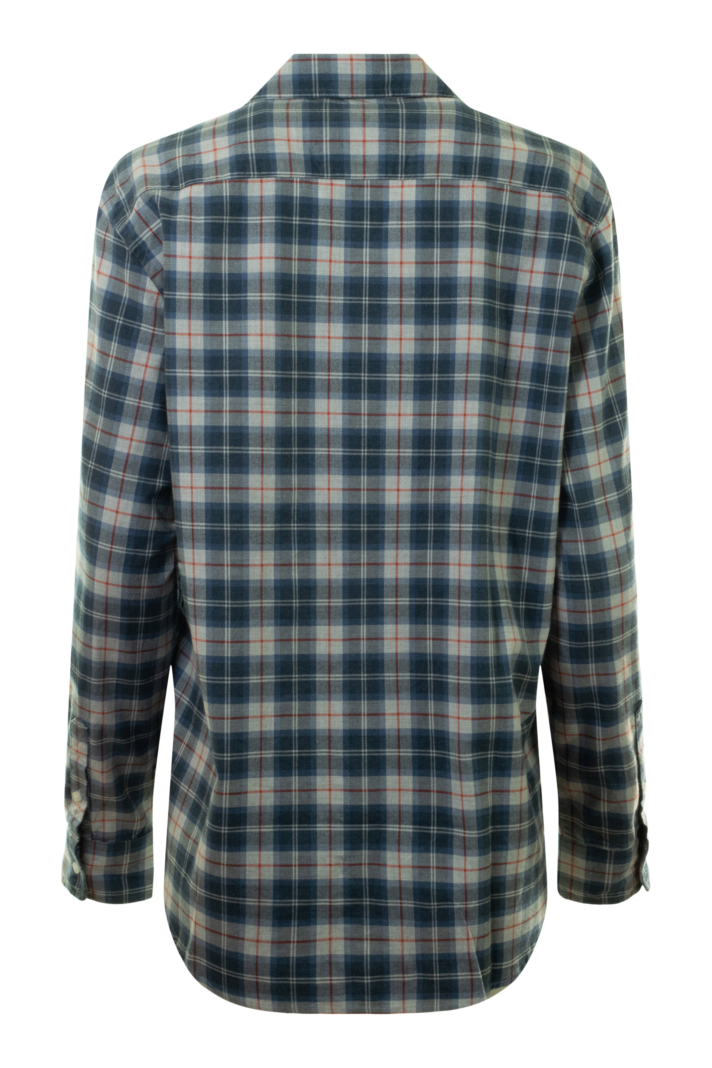 Frank & Eileen Eileen Relaxed Button-Up Shirt in Grey Red Plaid