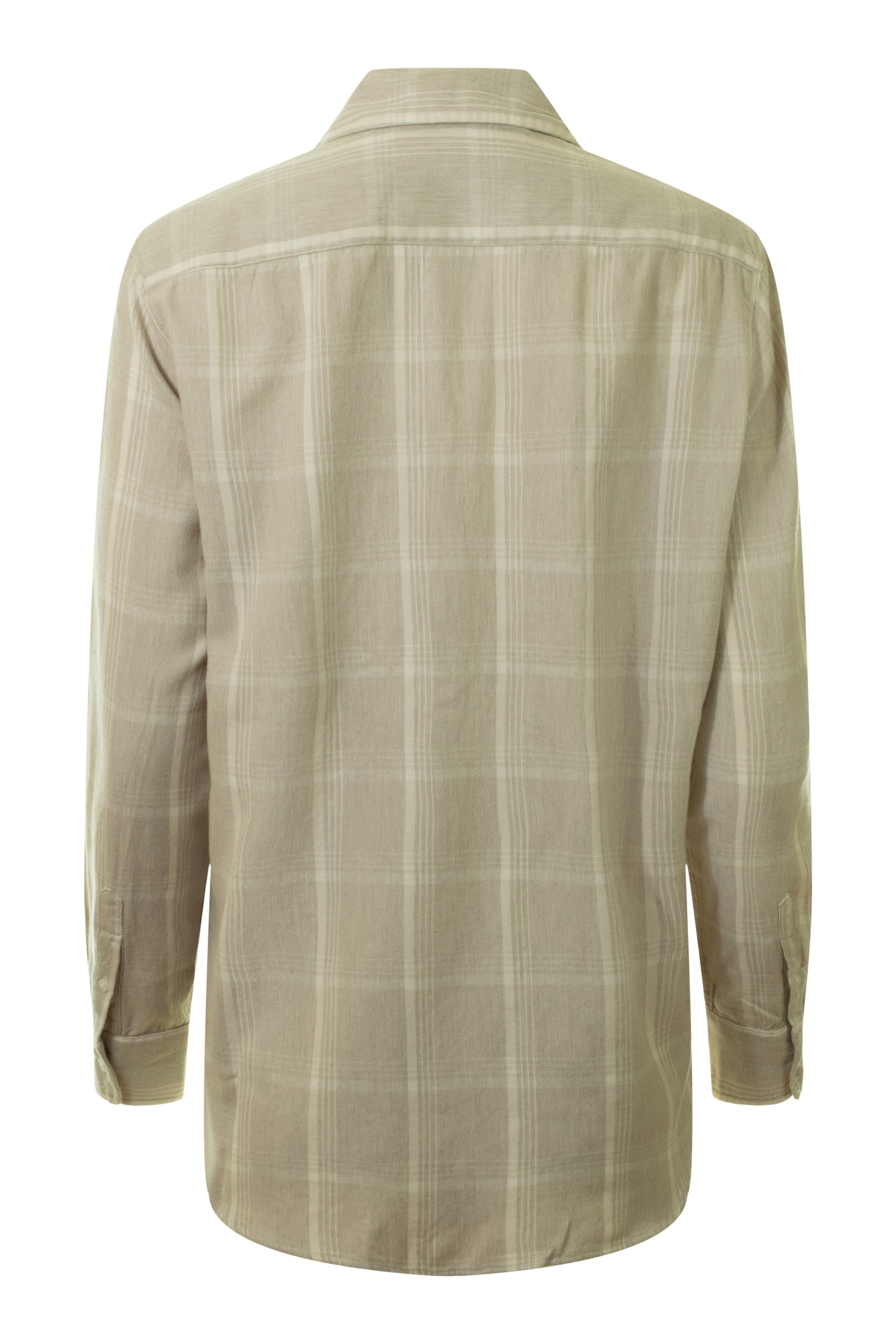 Frank & Eileen Eileen Relaxed Button Up Shirt  in Camel, Cream Plaid