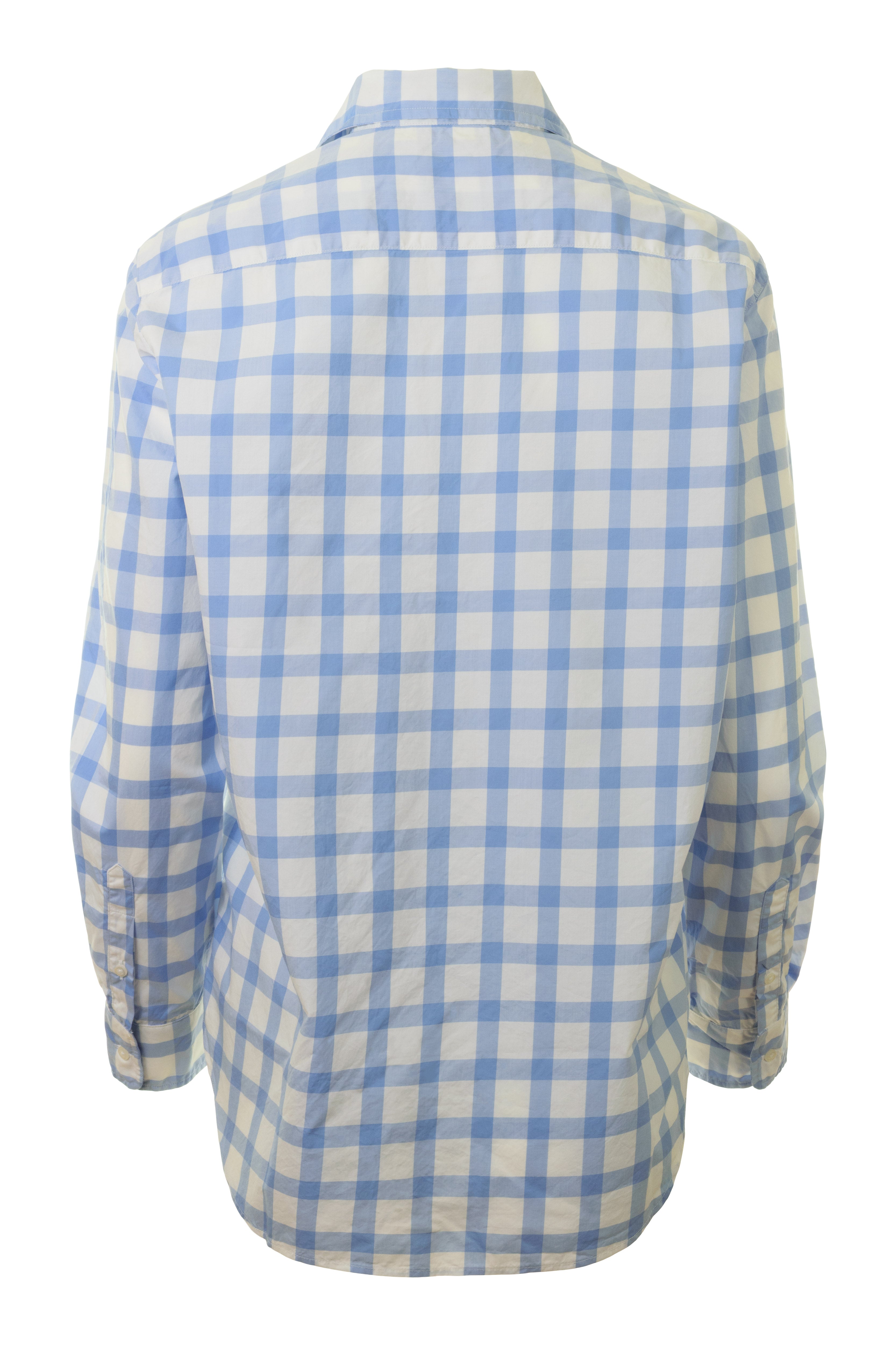 Frank & Eileen Eileen Relaxed Button Up Shirt in Light Blue Check