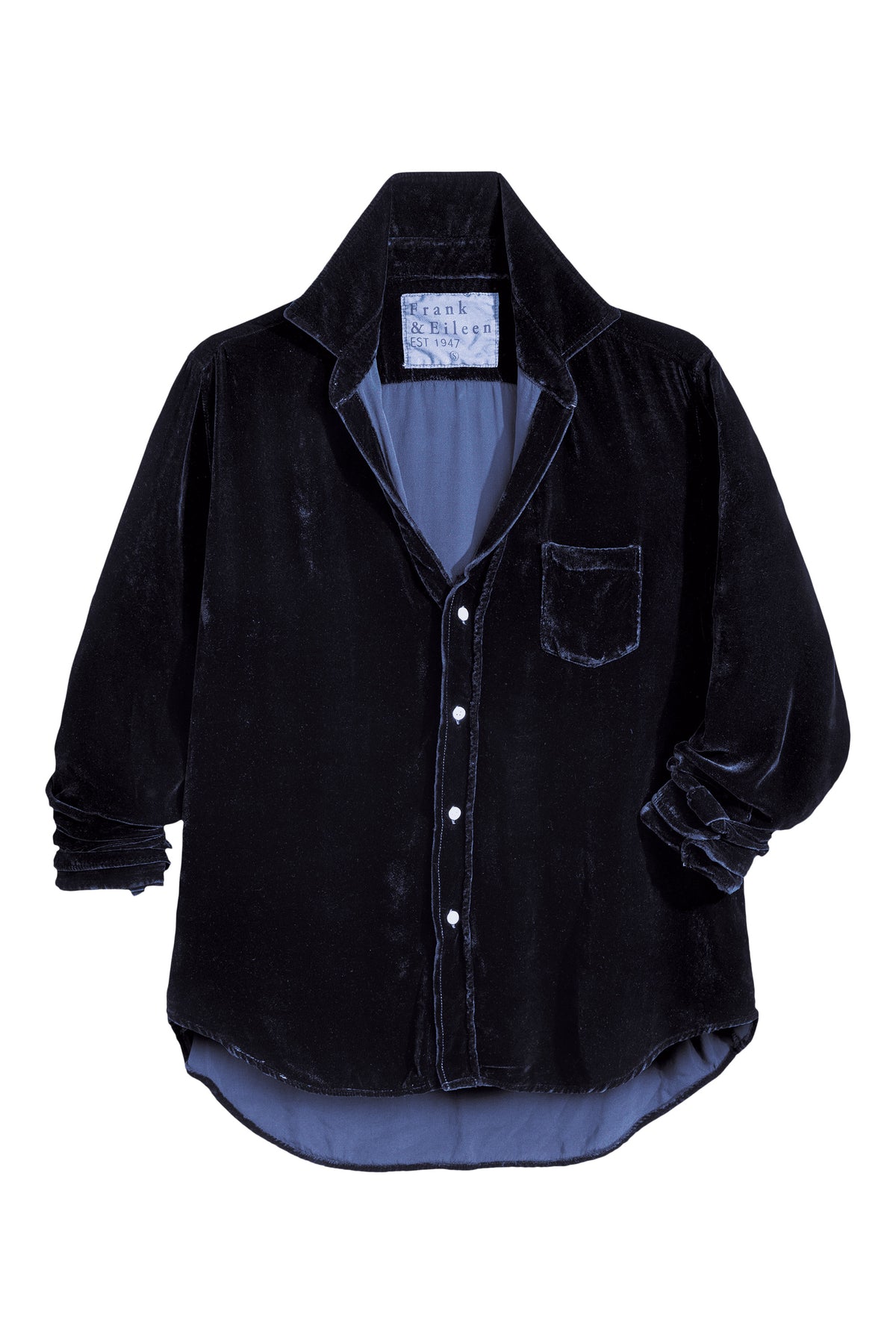 Frank & Eileen Eileen Relaxed Button Up in Navy Velvet